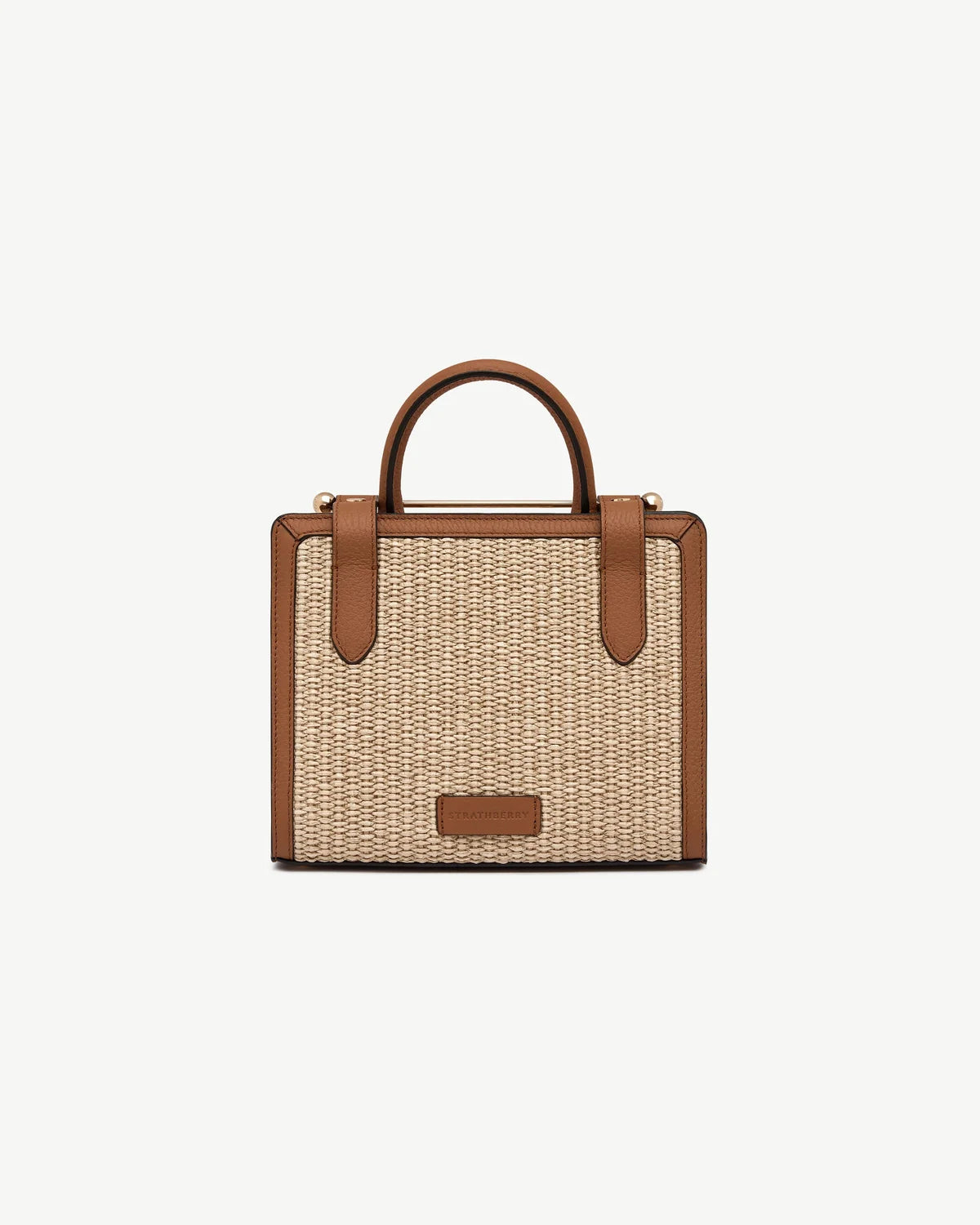 Strathberry Mini Tote  -  Tan/Raffia
