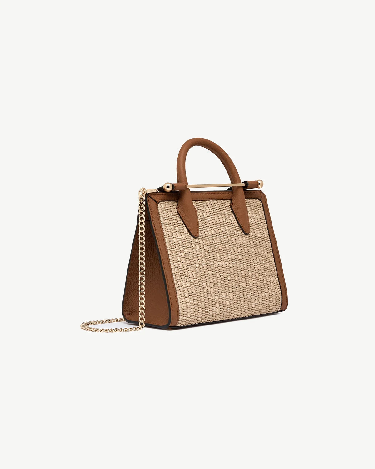 Strathberry Mini Tote  -  Tan/Raffia