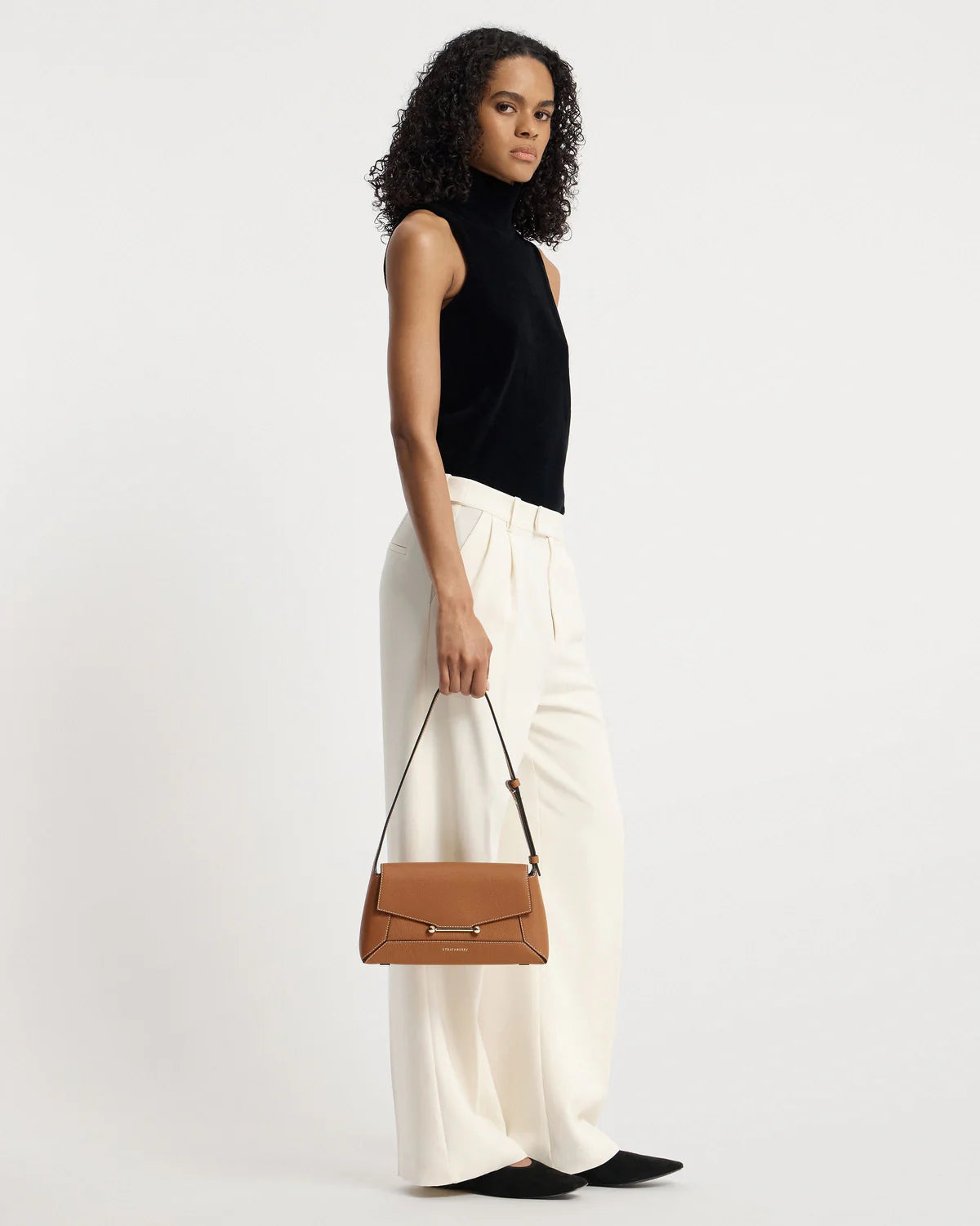 Strathberry Mosaic Shoulder  -  Tan