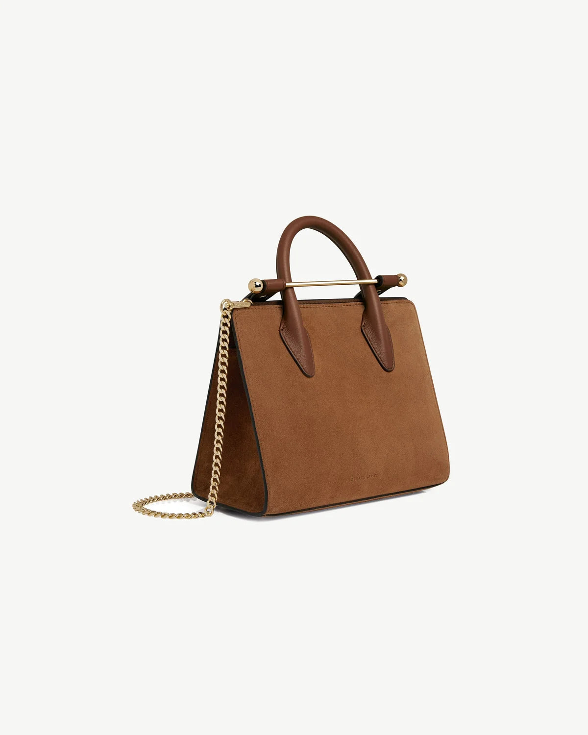 Strathberry Mini Tote  -  Tan Suede