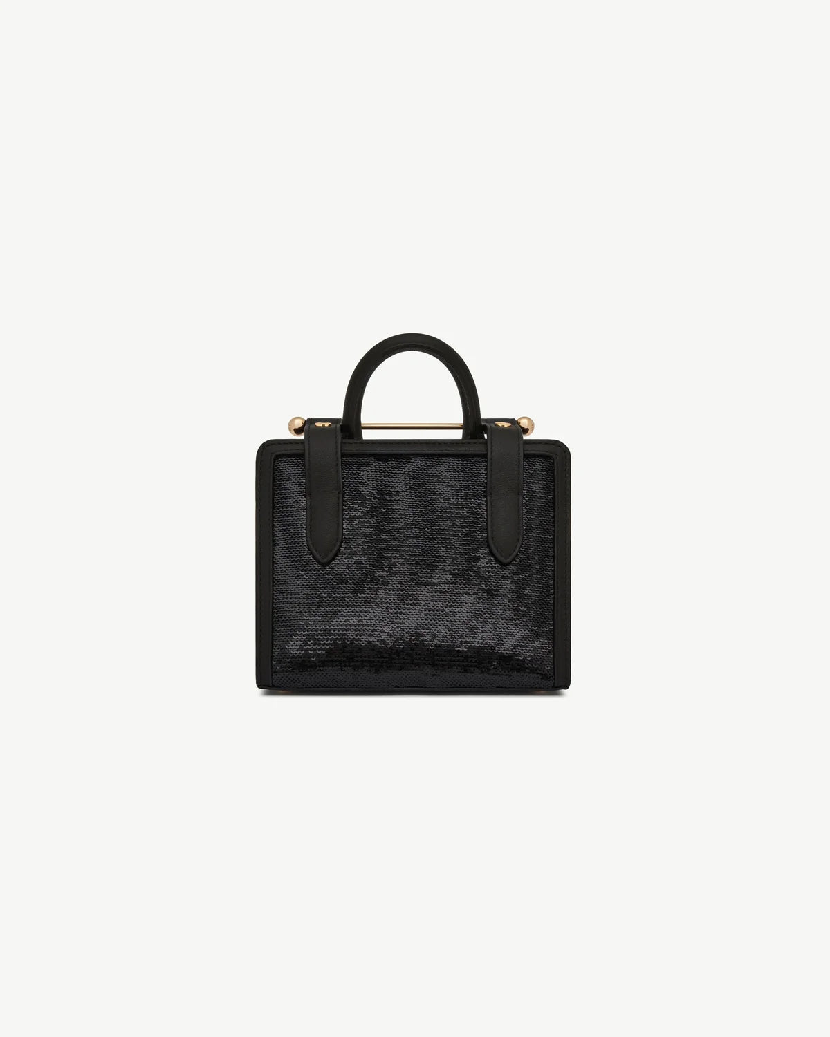Strathberry Nano Tote  -  Black Sequins