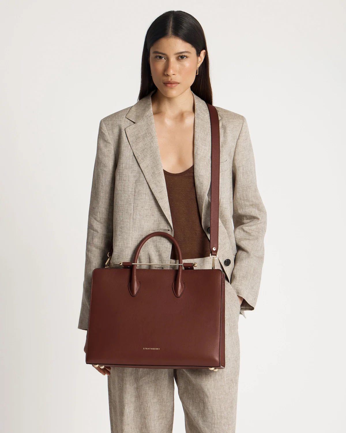 Strathberry Tote  -  Walnut