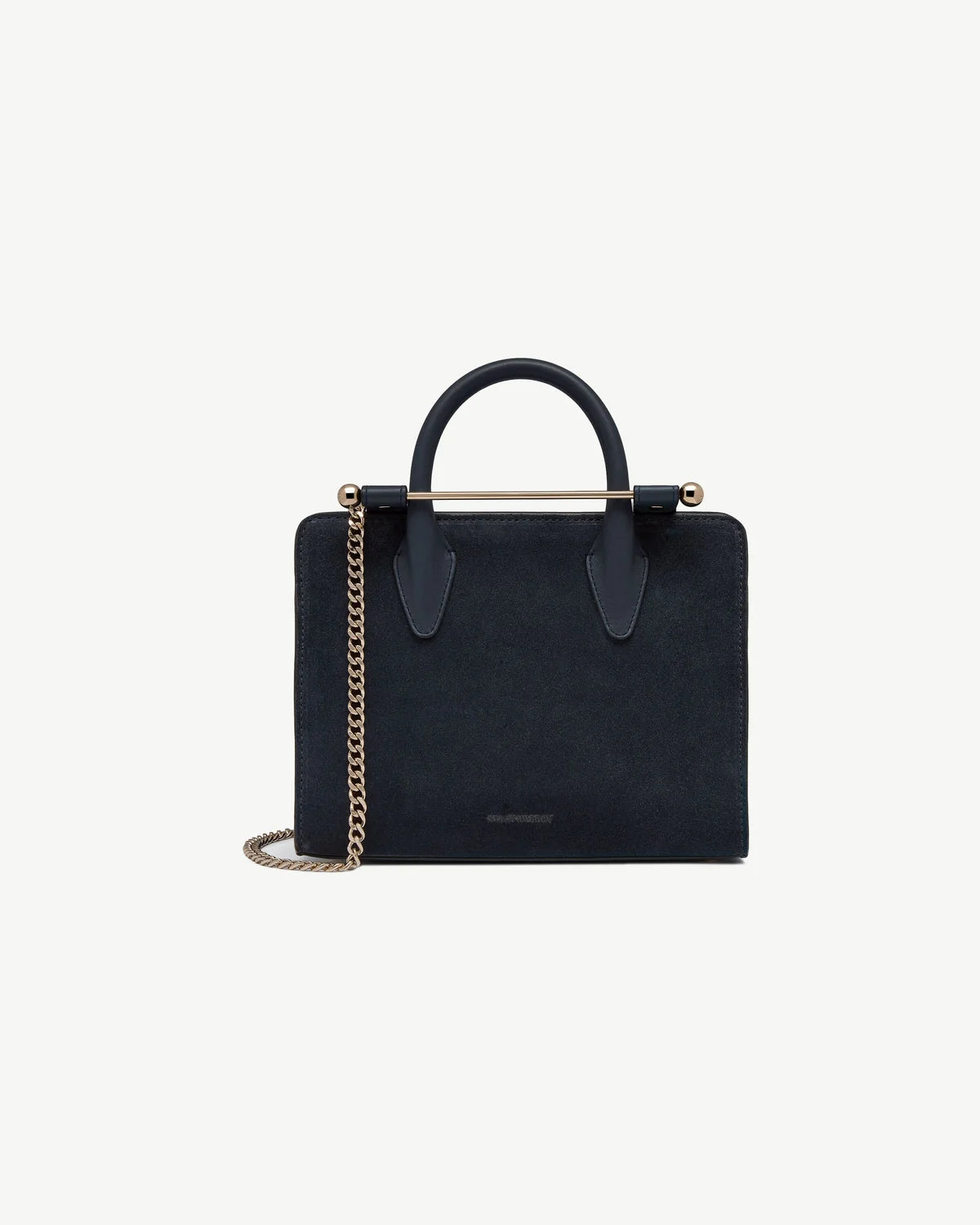 Strathberry Mini Tote  -  Navy Suede