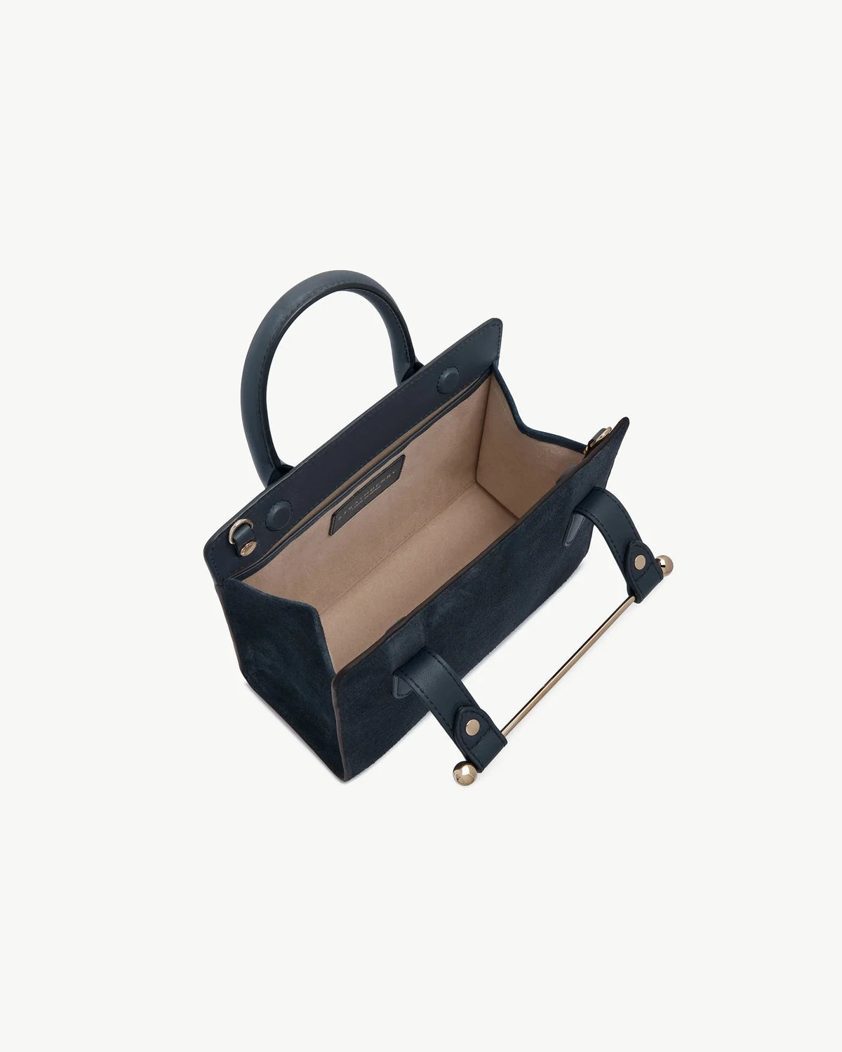 Strathberry Mini Tote  -  Navy Suede