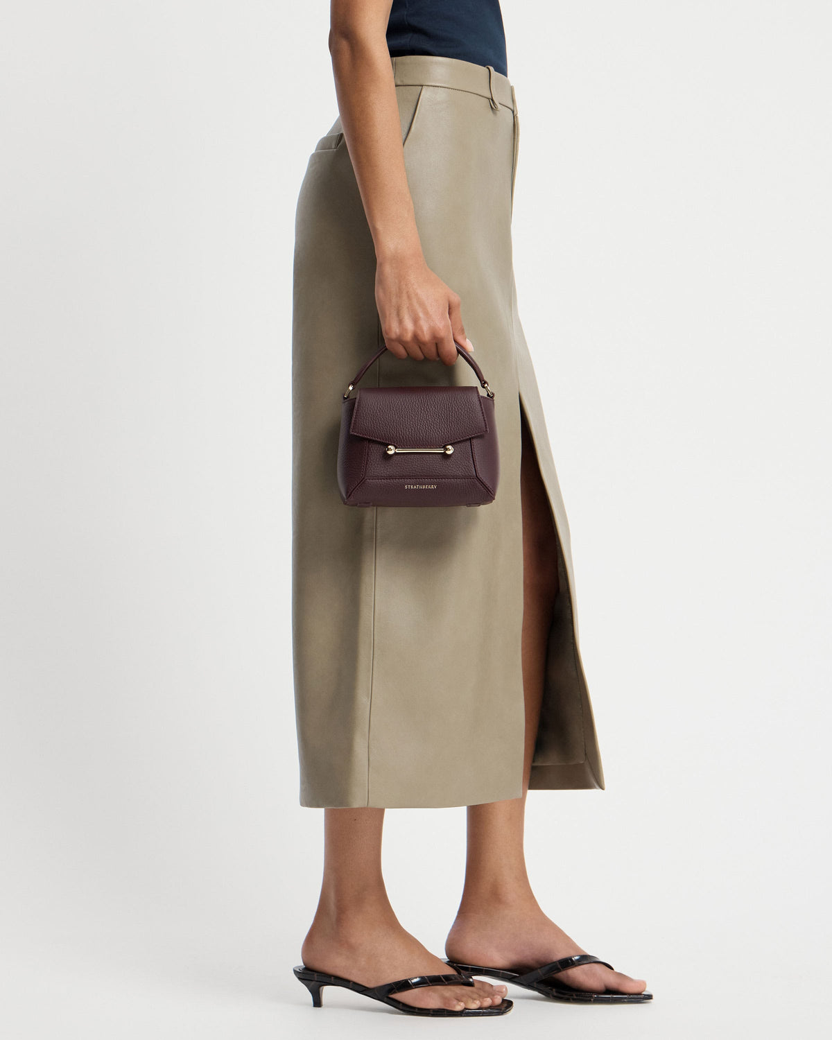Strathberry Mosaic Nano  -  Burgundy