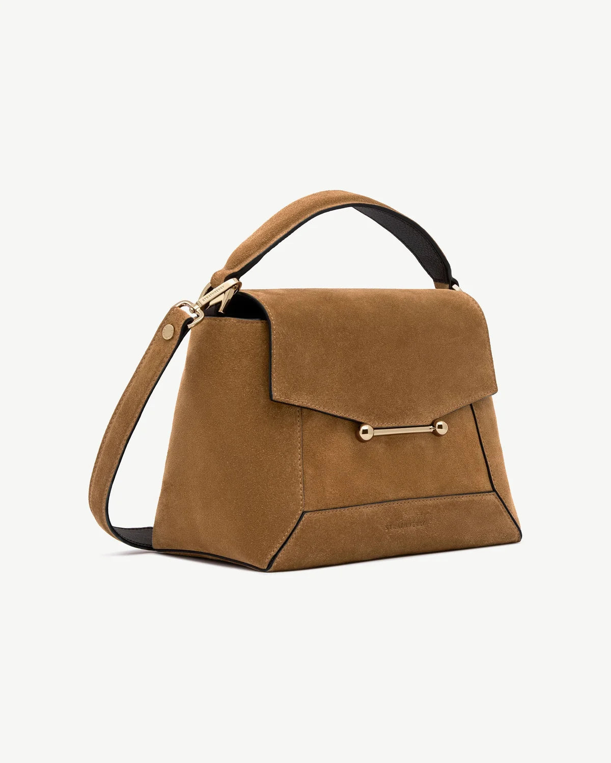 Strathberry Mosaic Bag  -  Toffee Suede/Espresso