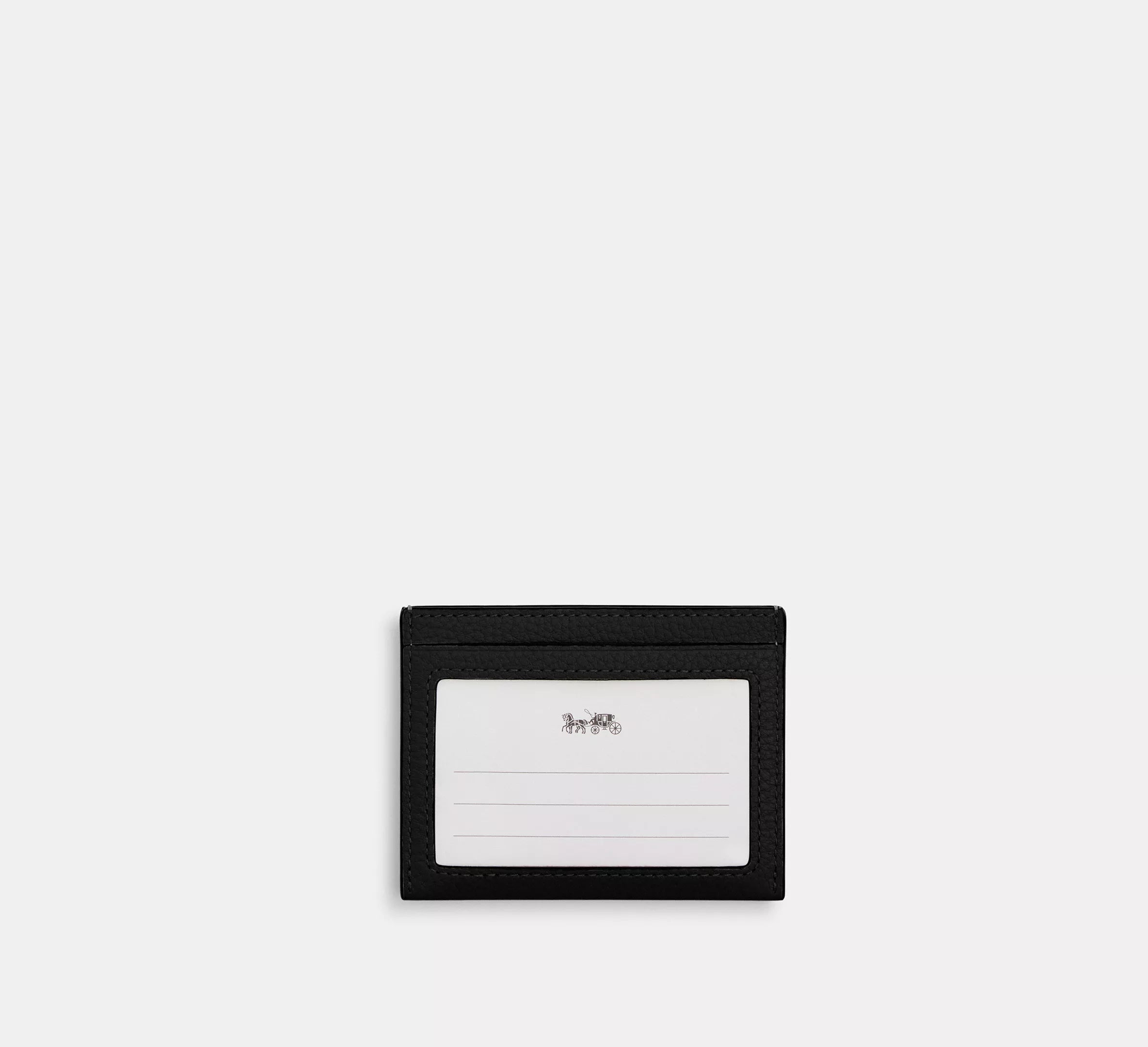 Coach Slim Id Card Case - Black