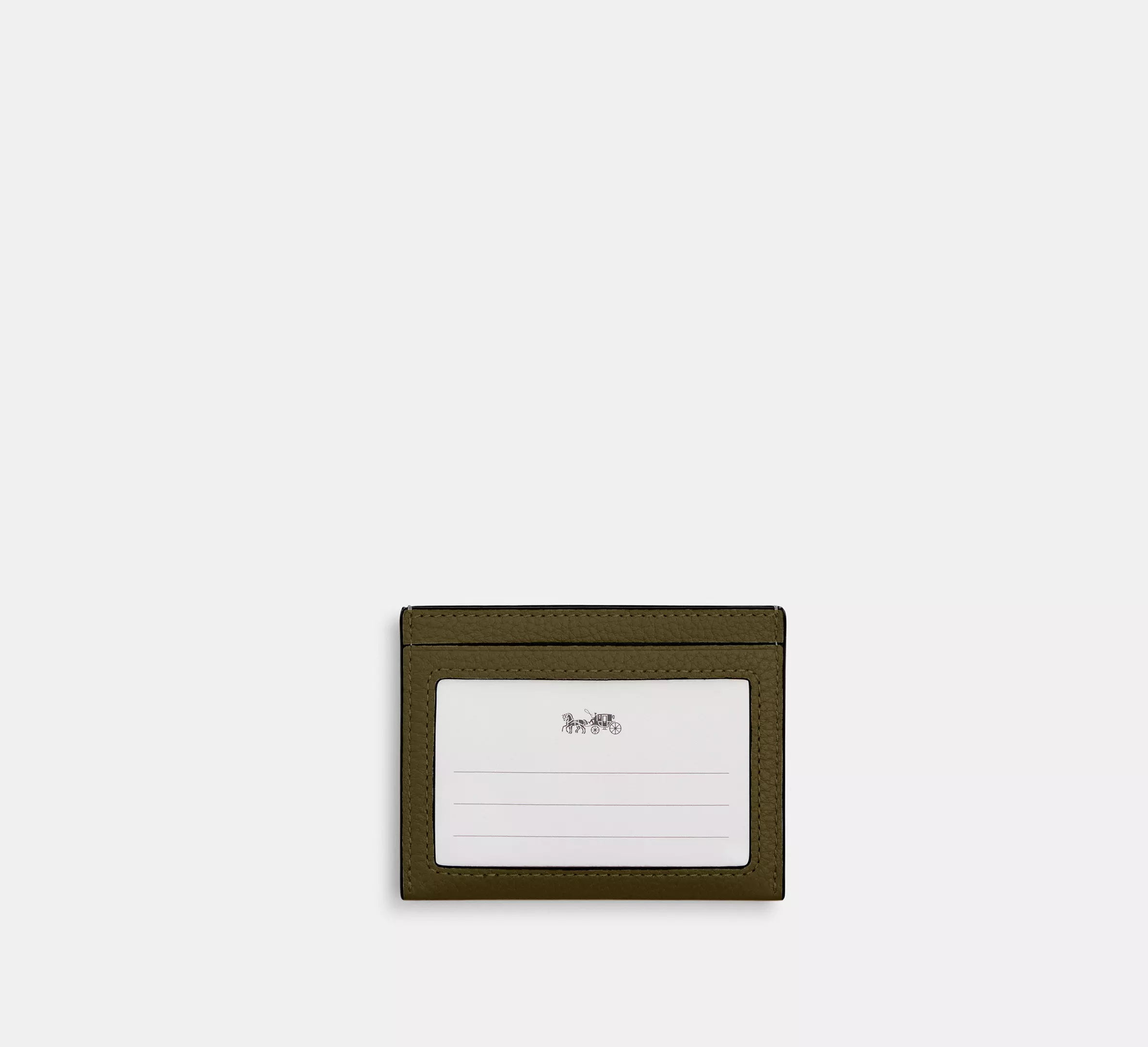 Coach Slim Id Card Case - Olive