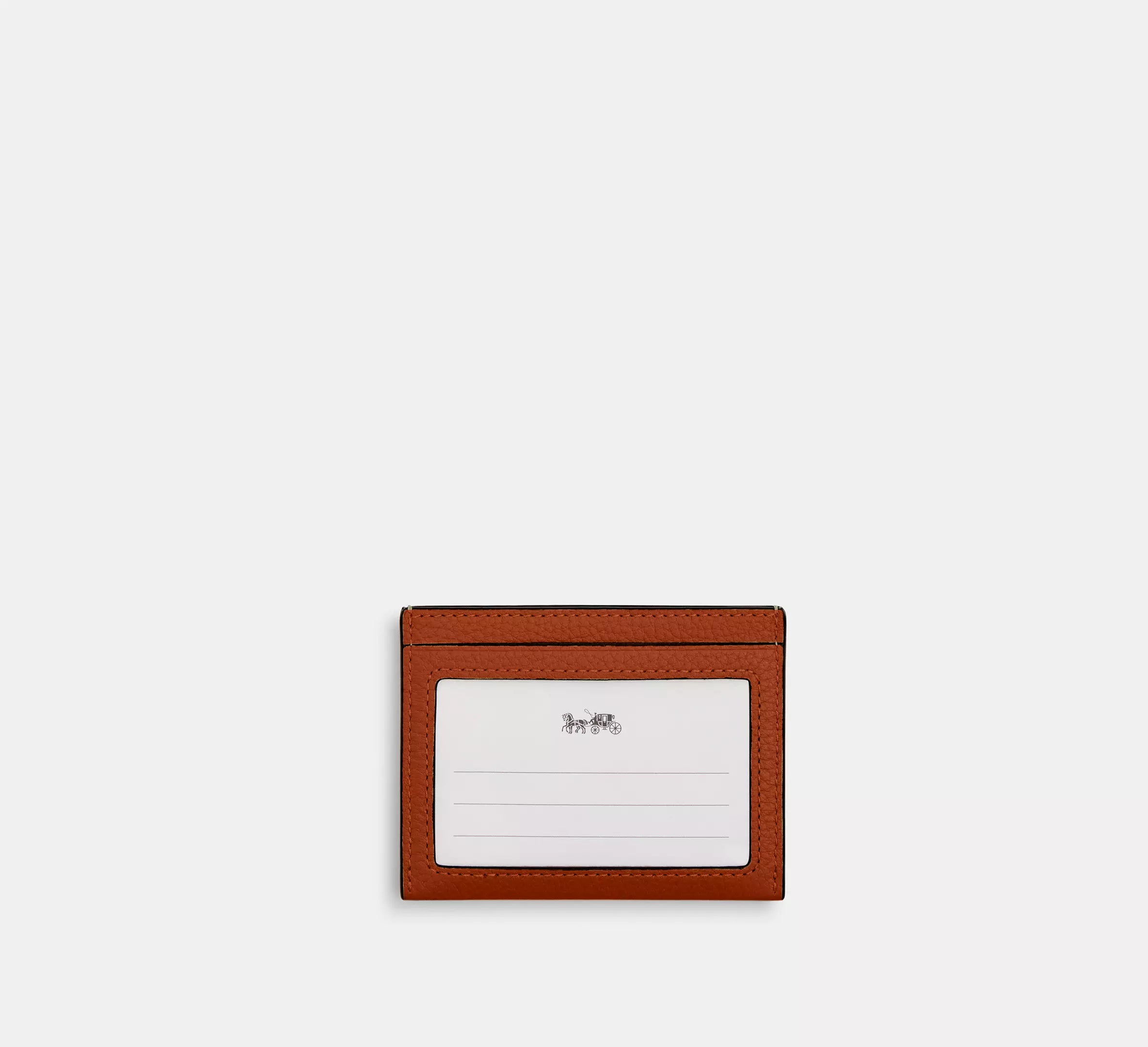 Coach Slim Id Card Case - Amber Brown