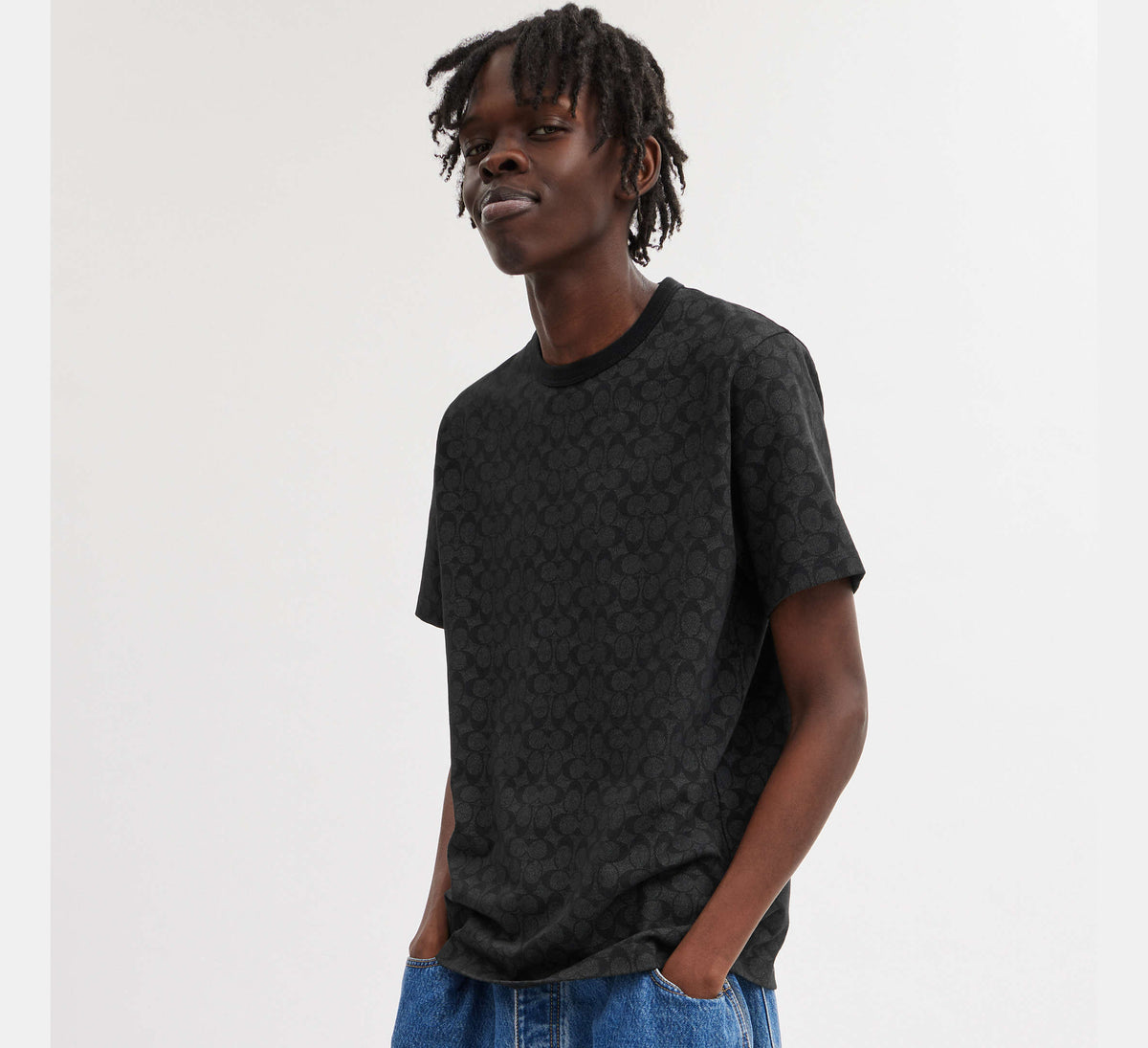 Coach Signature T-Shirt  - Charcoal Signature