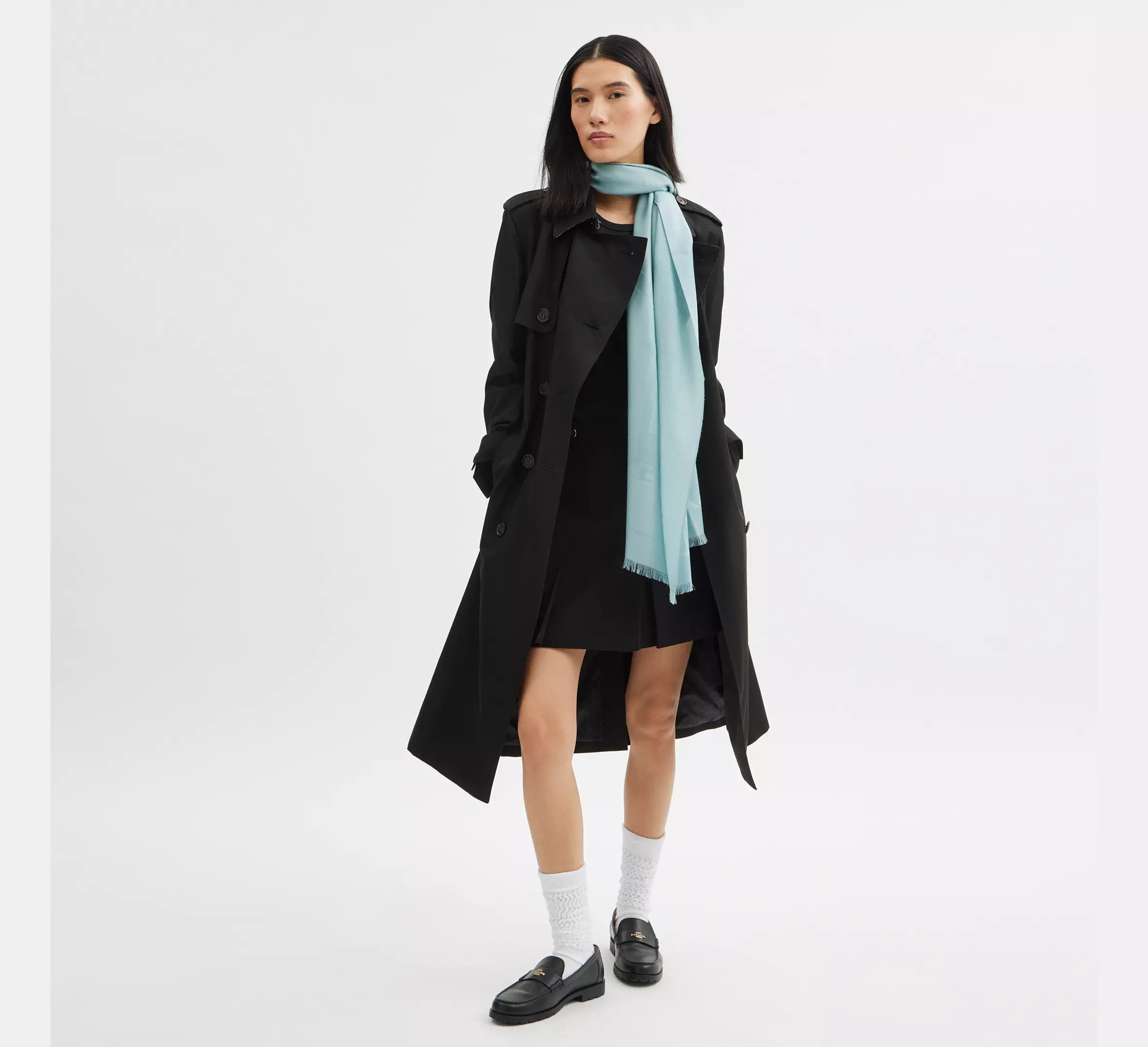 Coach Jumbo Horse And Carriage Wrap - Light Blue