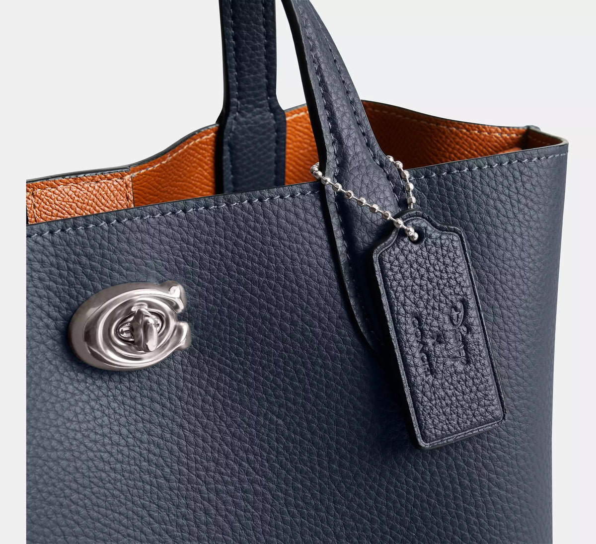 Coach Disney X Coach Willow Tote Bag 24 With Donald Duck -  Silver/Denim Multi