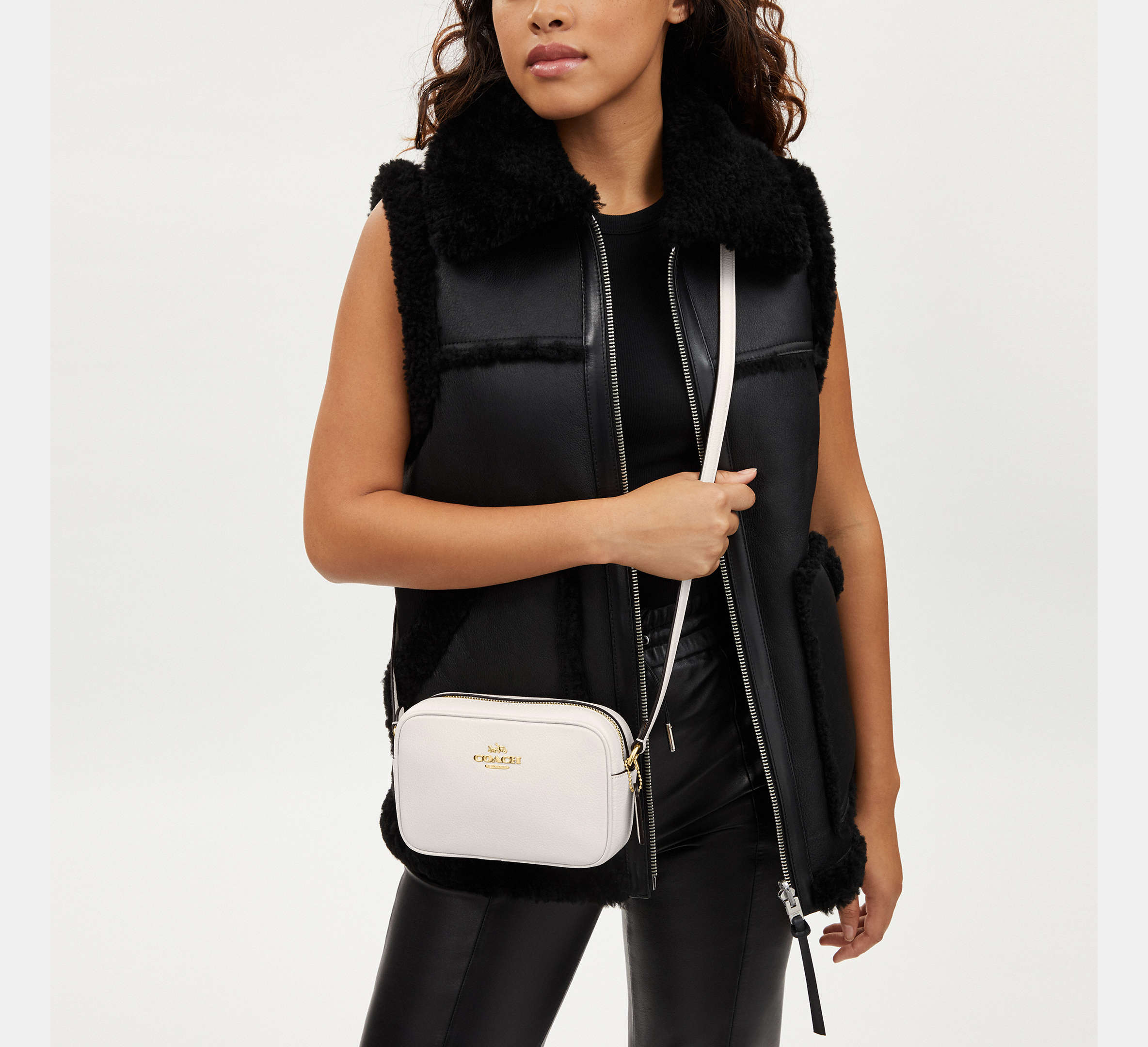 Coach Mini Jamie Camera Bag - Gold/Chalk