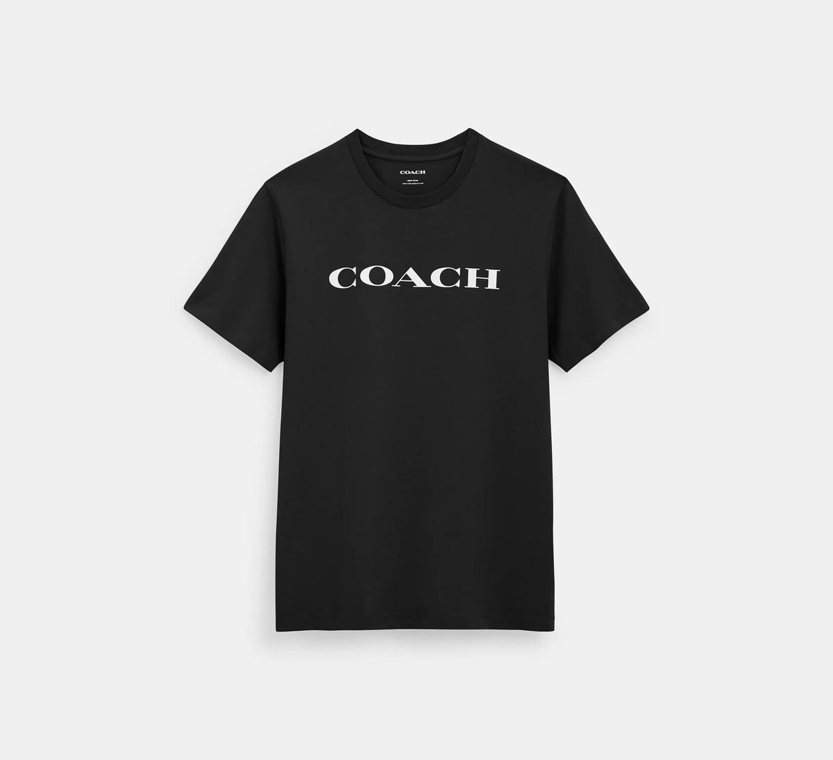 Coach Signature T Shirt In Organic Cotton - Black