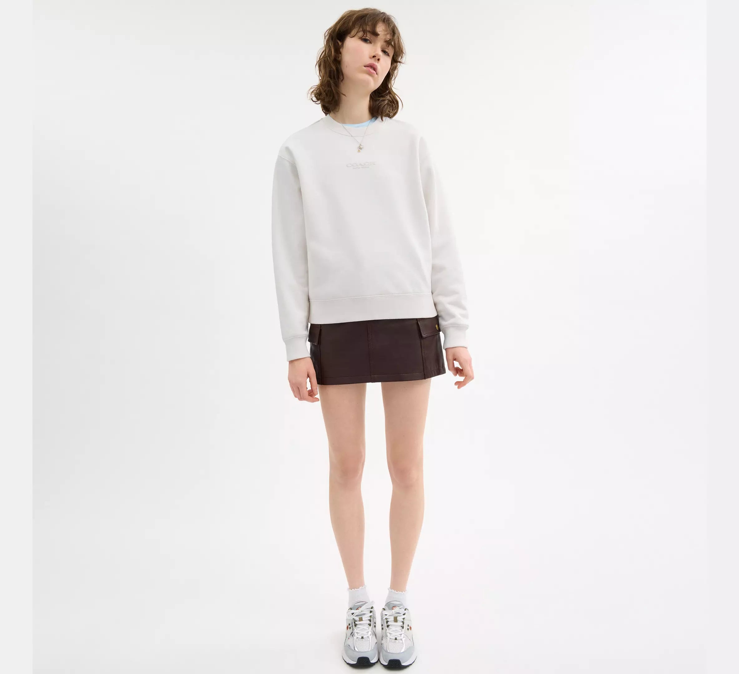 Coach Crewneck - White