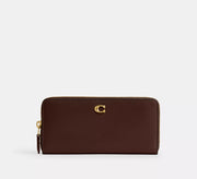 Coach Essential Slim Accordion Zip Wallet  -  Brass/Maple