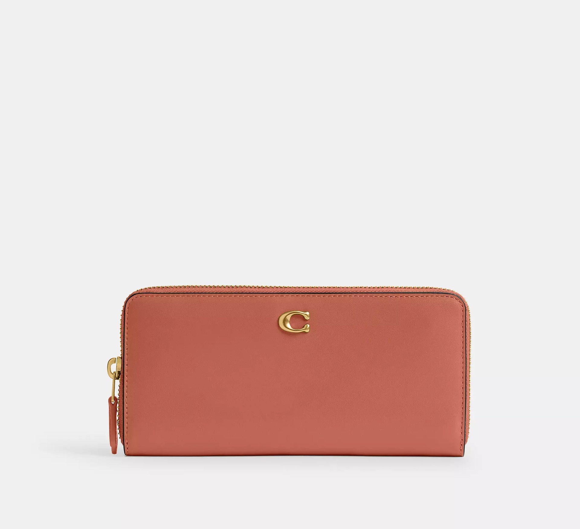 Coach Essential Slim Accordion Zip Wallet - SEZON - Brass/Dark