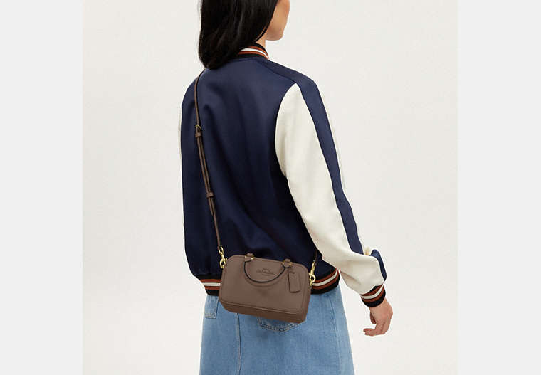 Coach Satchel Crossbody - Gold/Dark Stone