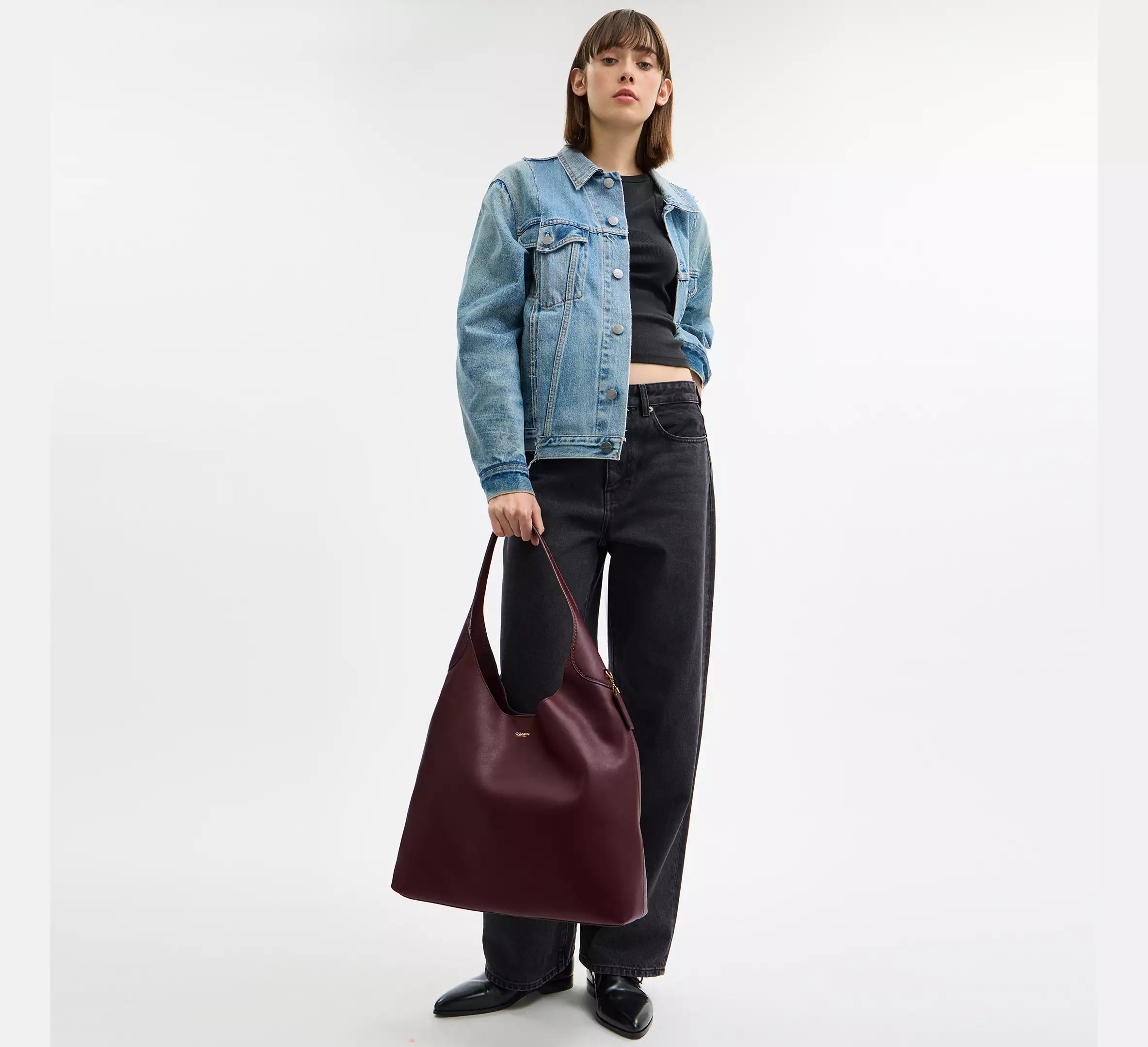 Coach Brooklyn Shoulder Bag 39 - Brass/Merlot