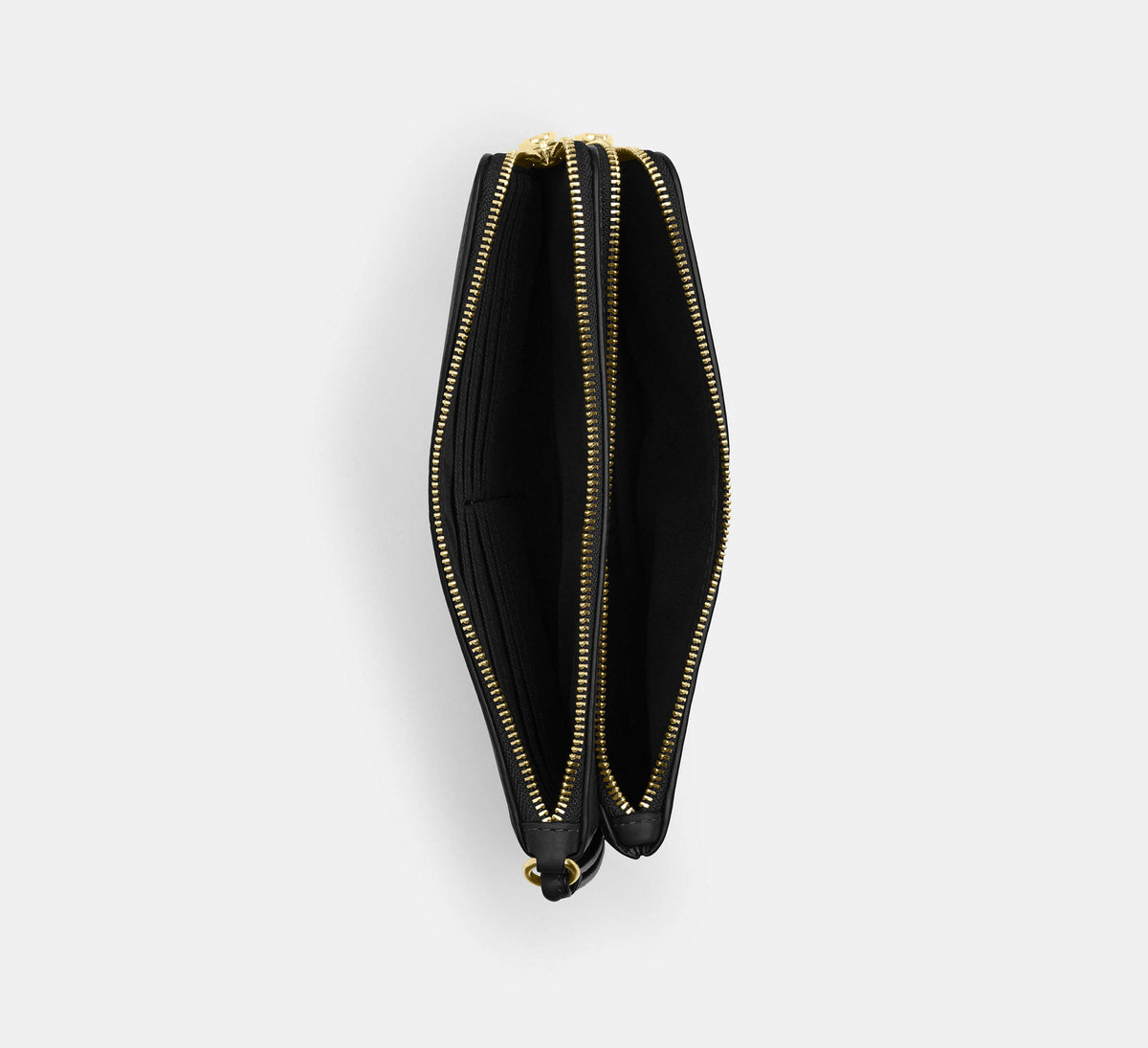 Coach Double Zip Wallet - Gold/Black