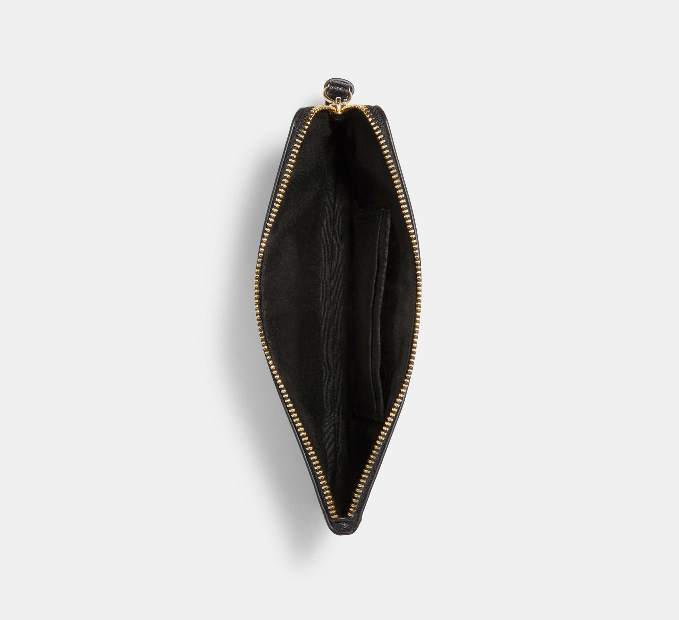 Coach Large Corner Zip Wristlet - Gold/Black