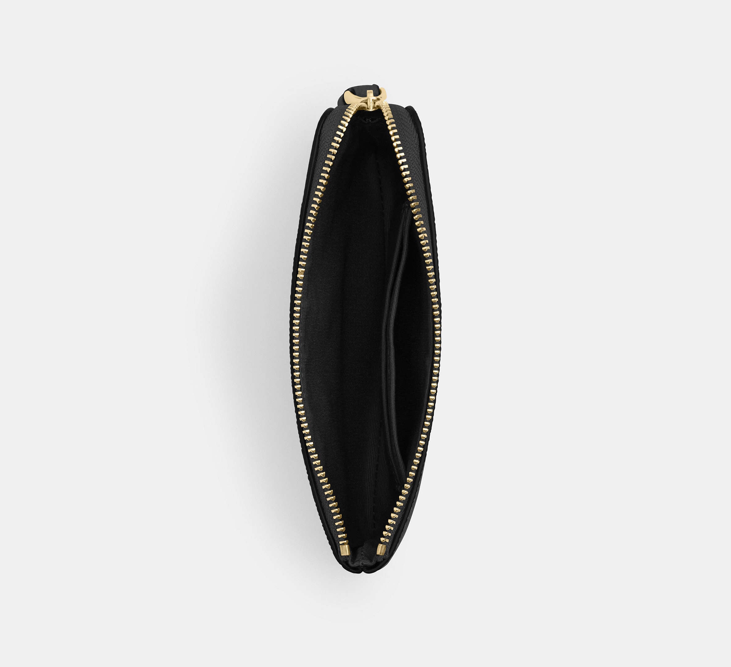 Coach Corner Zip Wristlet - Gold/Black