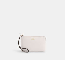 Coach Corner Zip Wristlet - Gold/Chalk