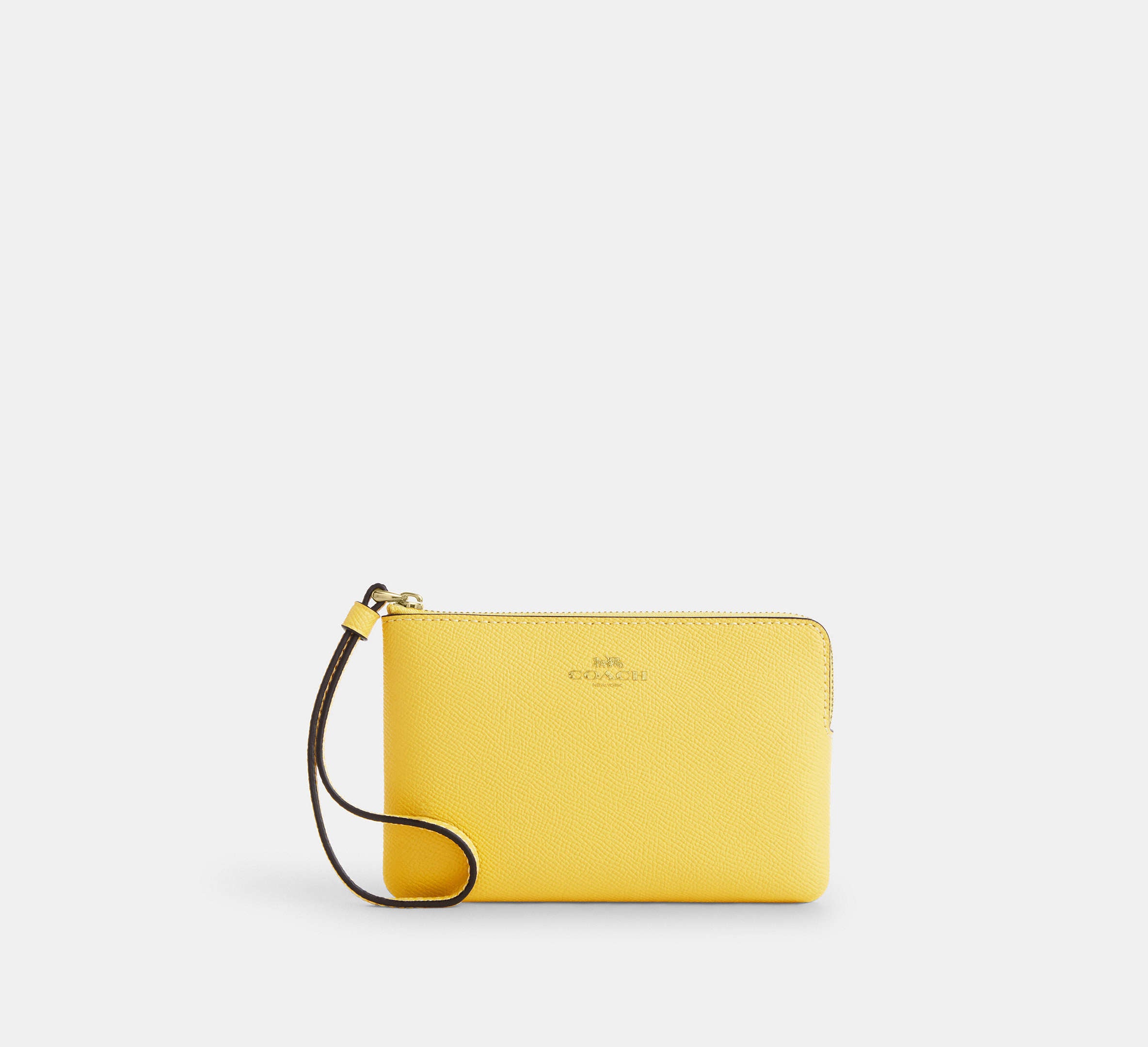カルナ Coach Corner Zip Wristlet - Gold/Yellow – Kanadadan Kapına