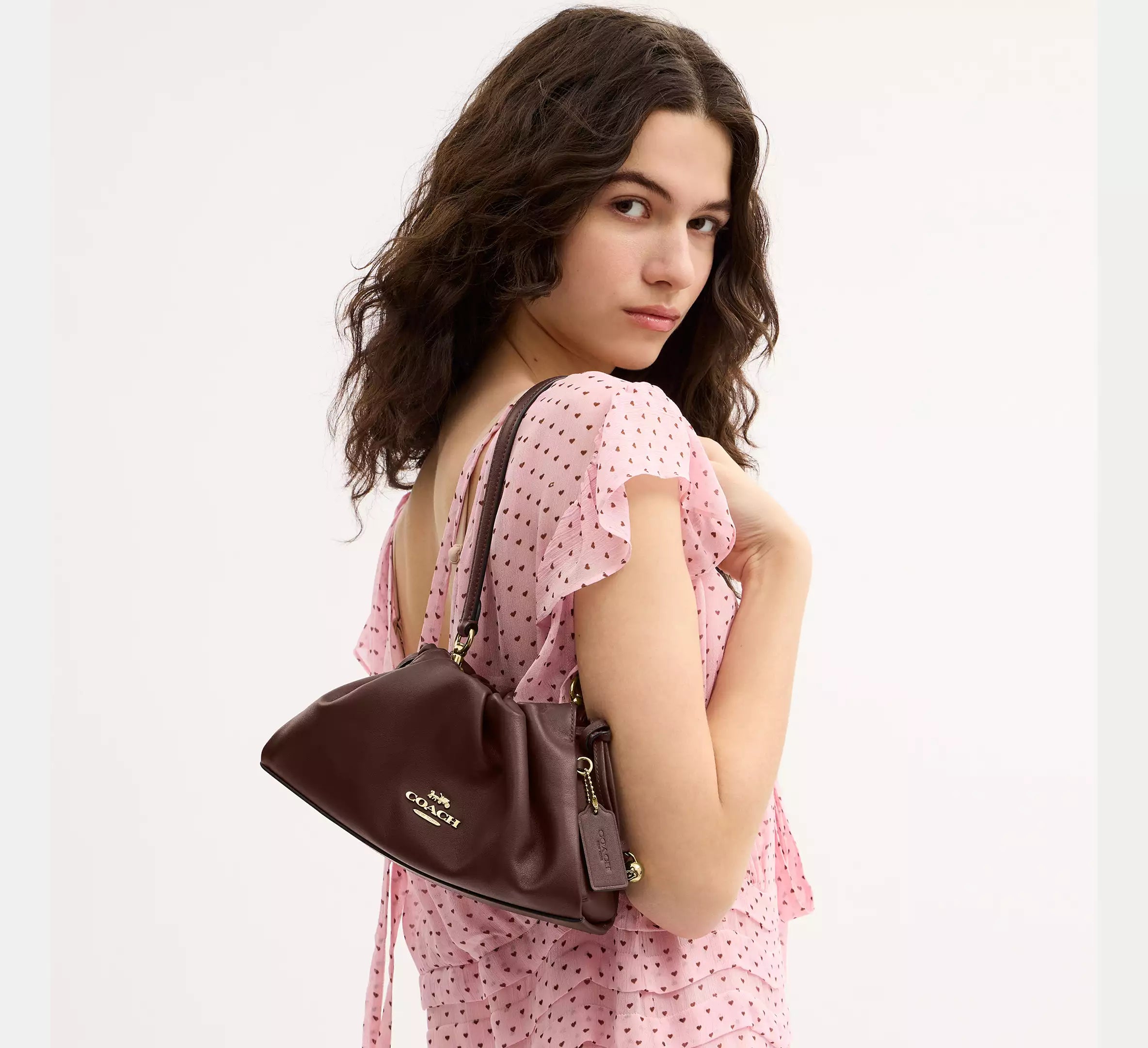 Coach Faye Shoulder Bag   - Gold/Maple