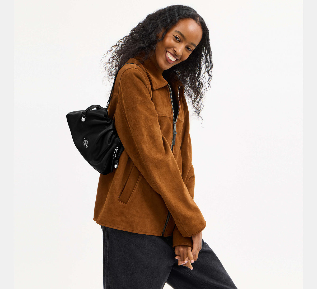Coach Faye Shoulder Bag  - Silver/Black