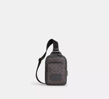 Coach Racer Sling Pack In Signature  - Gunmetal/Grey/Charcoal