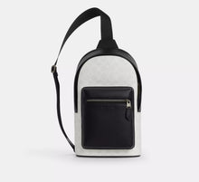 Coach West Pack In Signature - Gunmetal/Chalk/Black