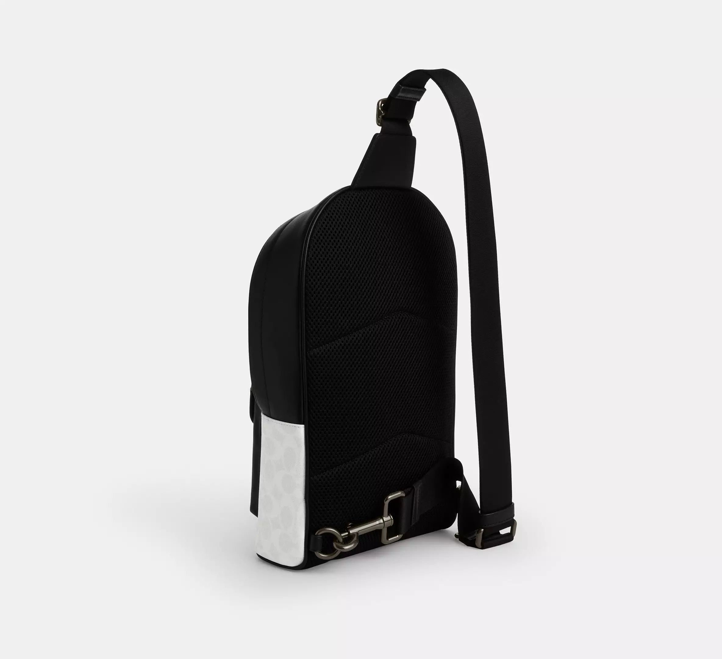 Coach West Pack In Signature - Gunmetal/Chalk/Black