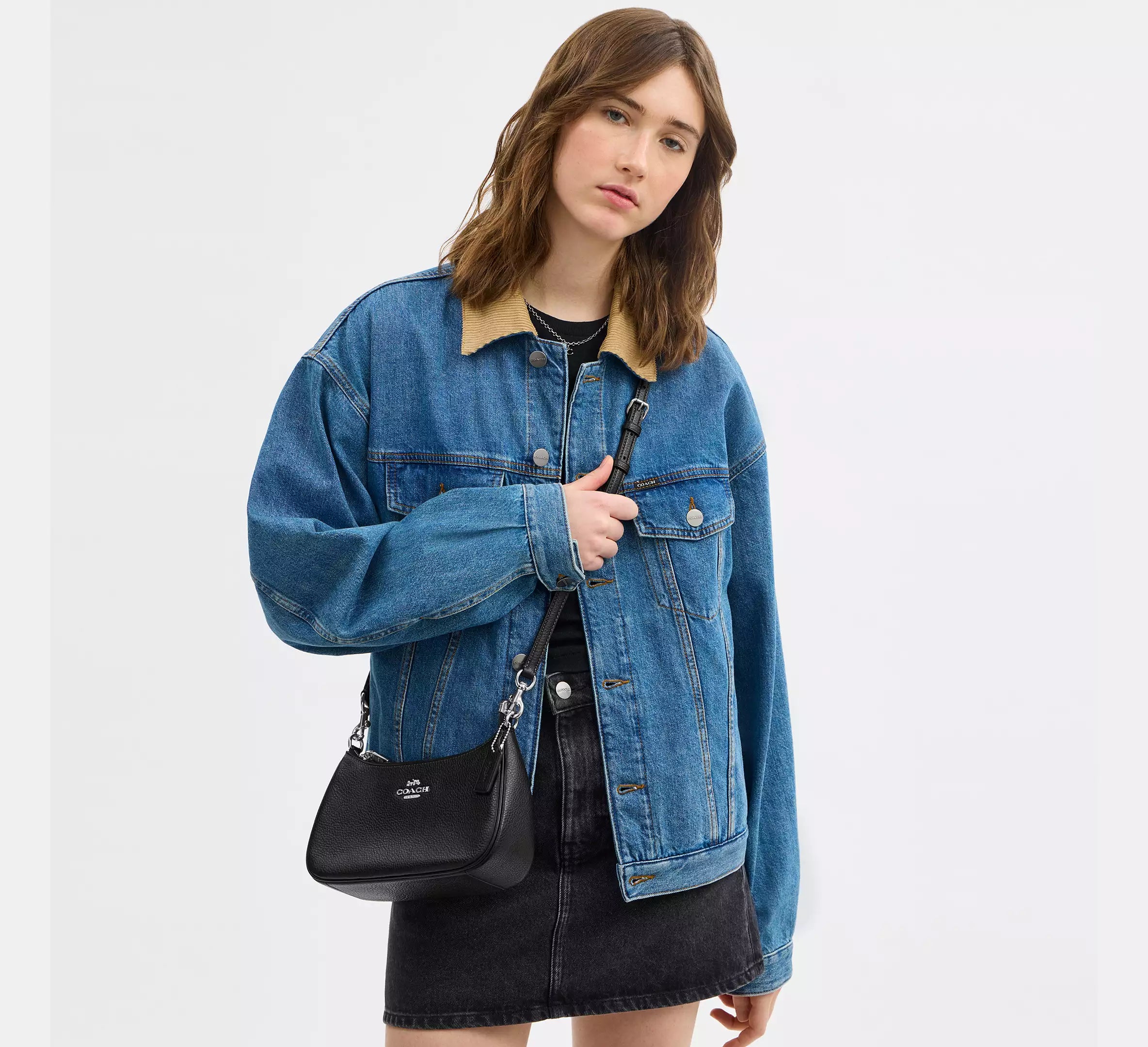 Coach Teri Shoulder Bag - Silver