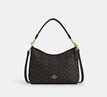 Coach Laurel Shoulder Bag In Signature - Gold/Walnut/Black