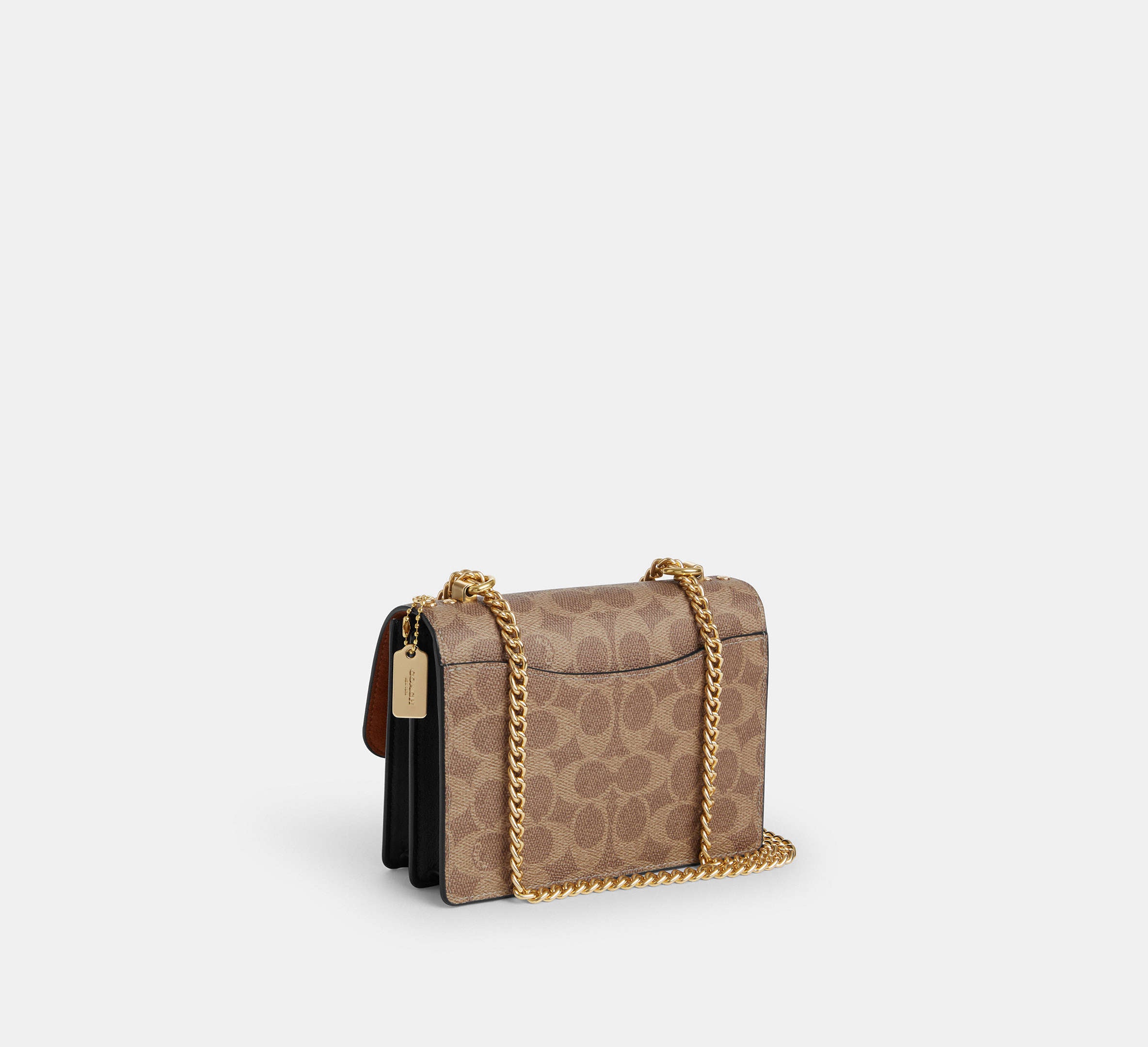Coach Mini Klare Crossbody Bag In Signature Gold/Tan/Black
