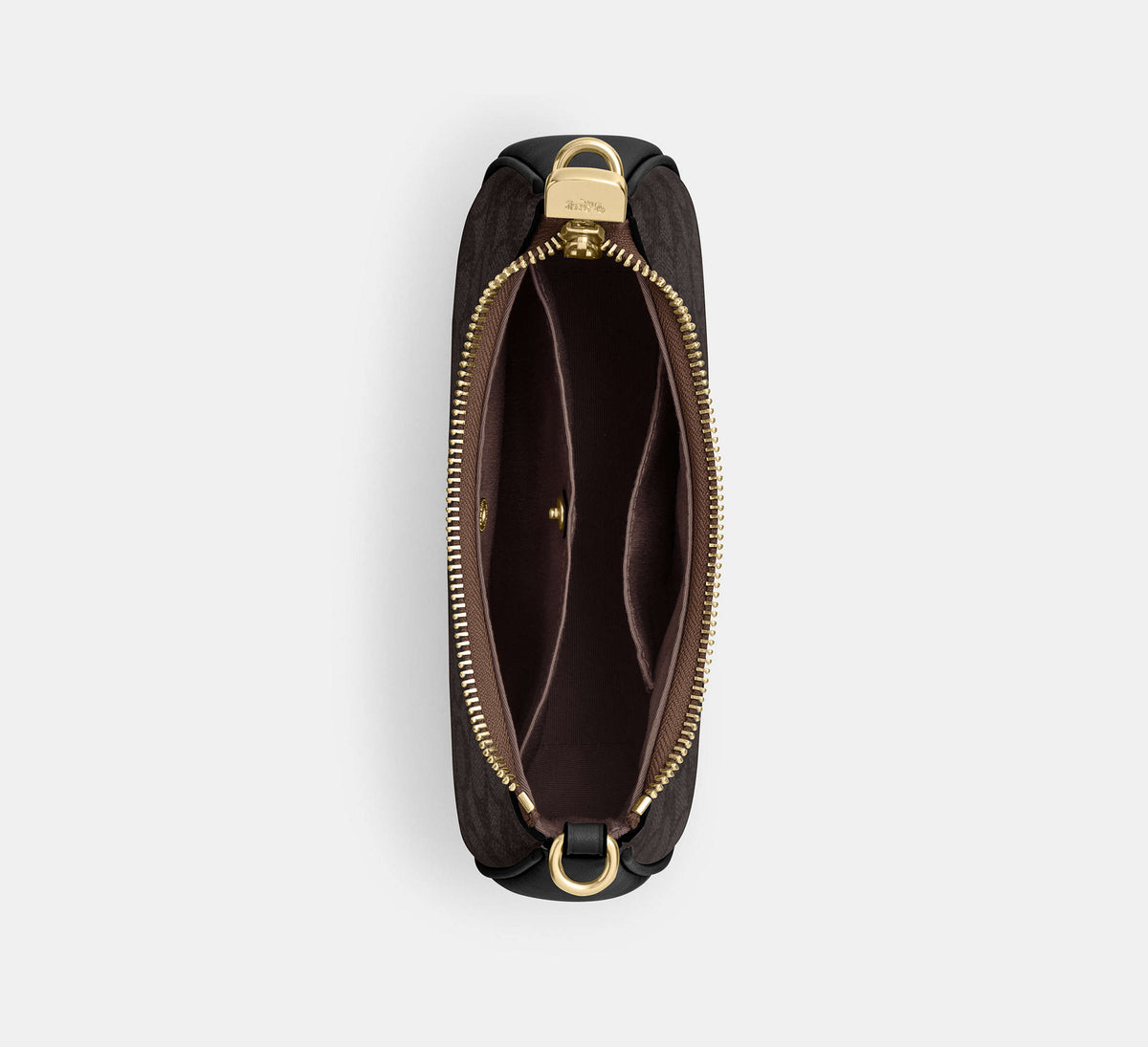 Coach Teri Mini Crossbody Bag In Signature - Gold/Walnut/Black