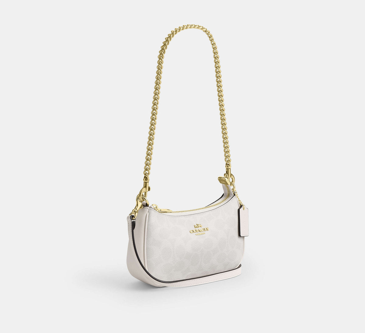 Coach Teri Mini Crossbody Bag In Signature - Gold/White/Chalk