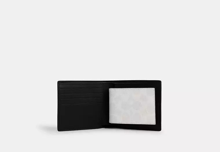 Coach 3 In 1 Wallet In Signature - Chalk & Black