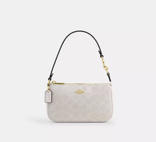 Coach Nolita 19 In Signature Canvas-Gold/White/Chalk