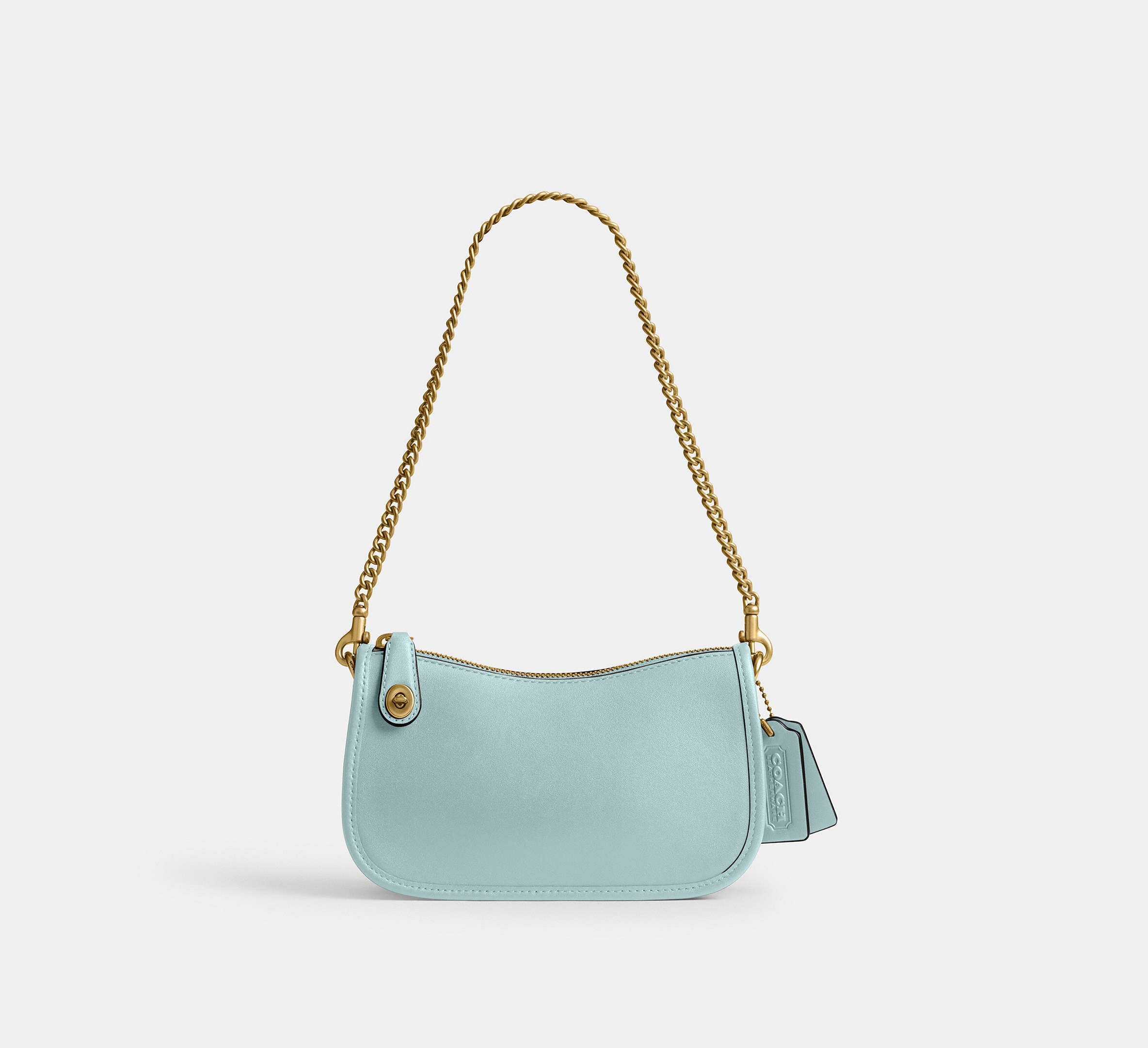 Coach Swinger 20 Chalk Kadın Çanta -Brass/Light Blue