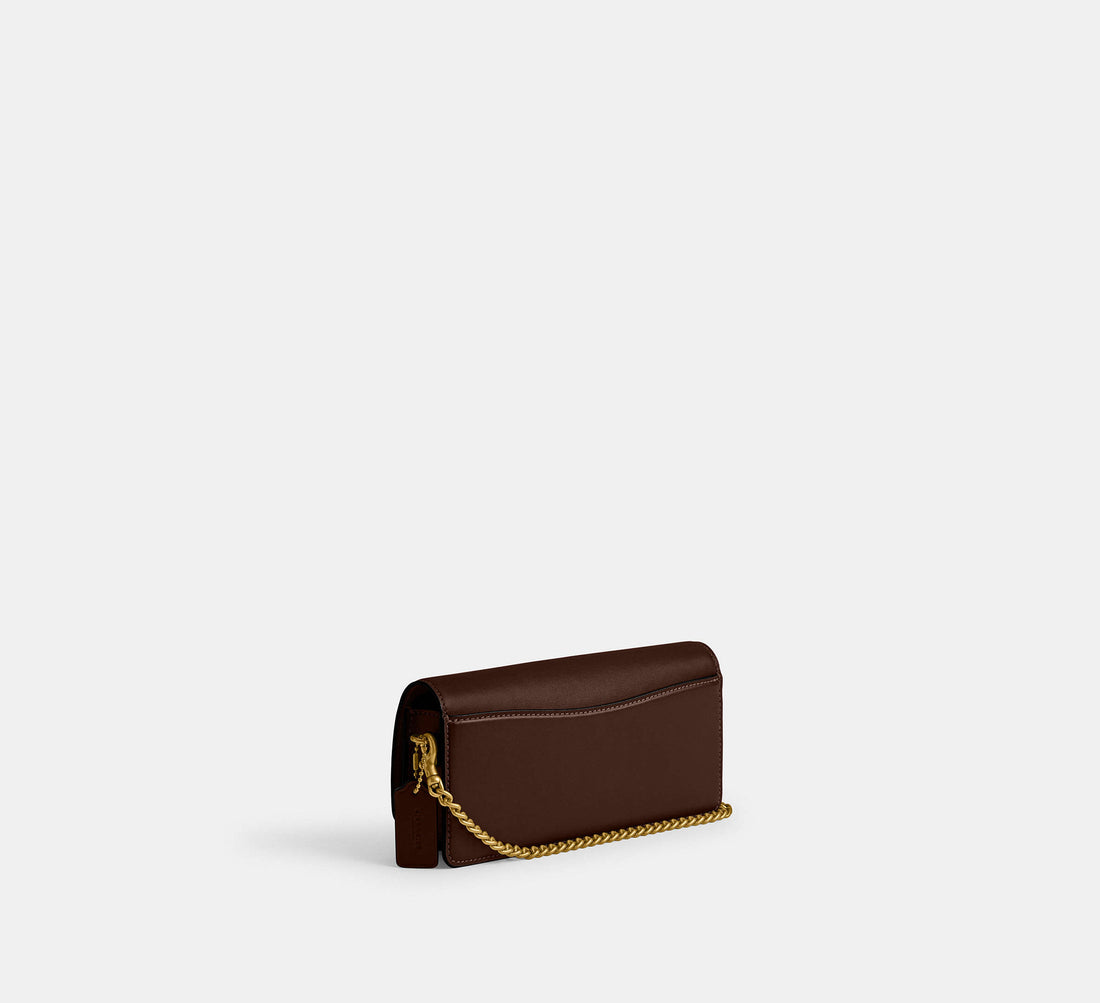 Coach Evie Long Wallet With Chain Brass/Maple