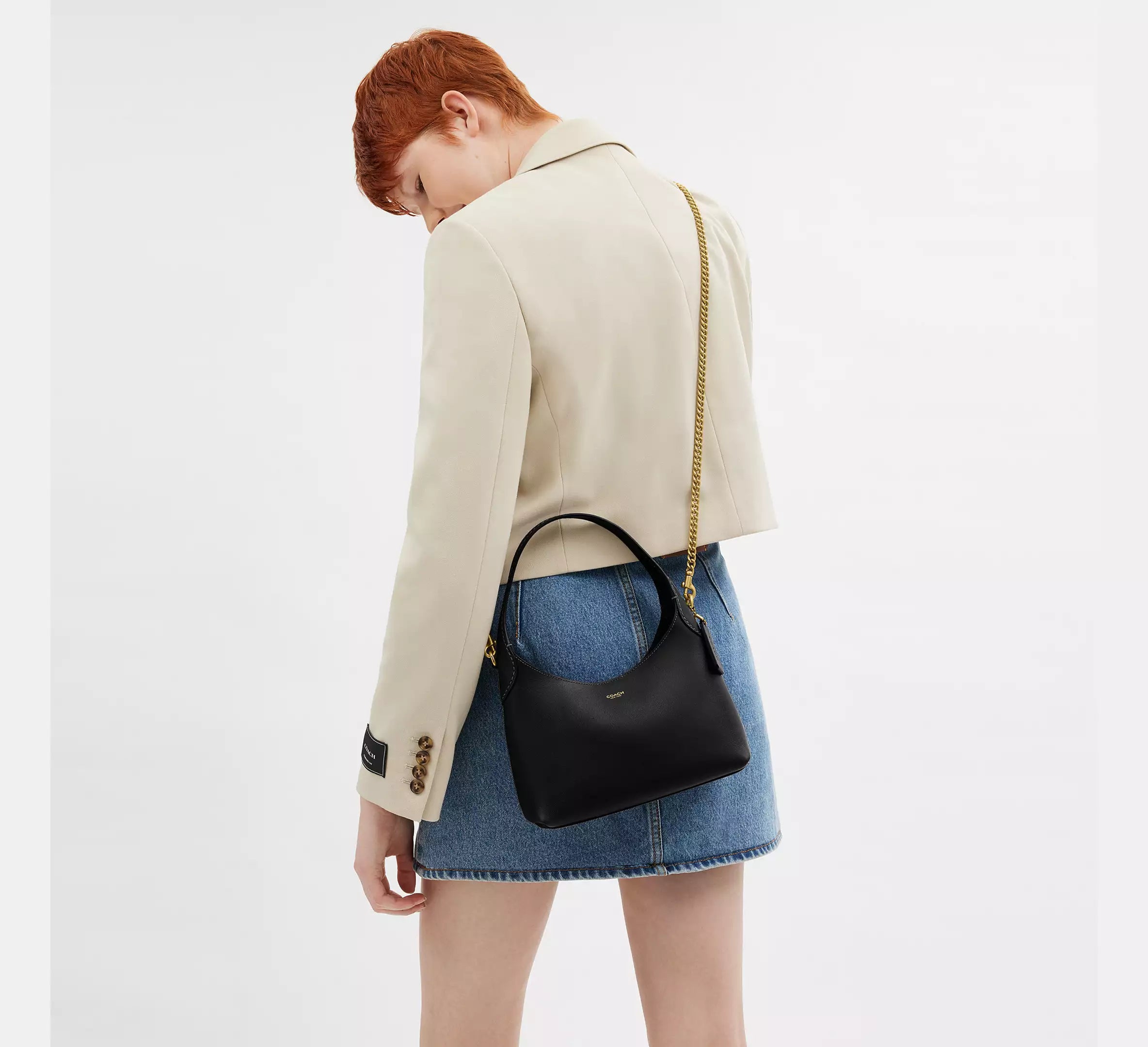 Coach Brooklyn Shoulder Bag 23 SEZON - Brass/Black