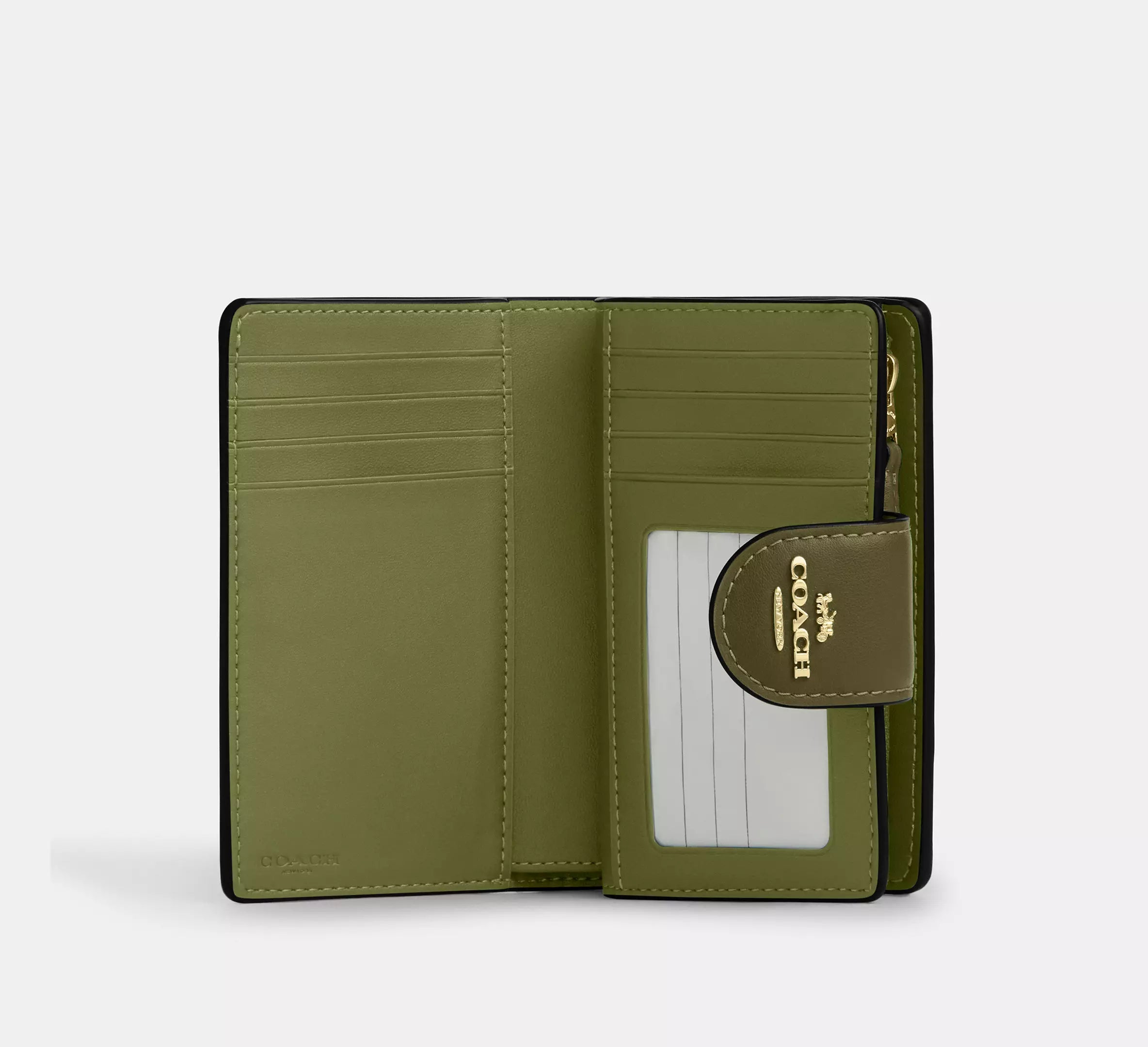 Coach Crossgrain Green Coach Wallet Women's Coach Crossgrain - Main Image