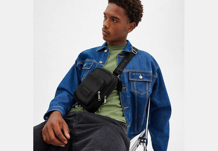 Coach Racer Sling Pack - Gunmetal/Black