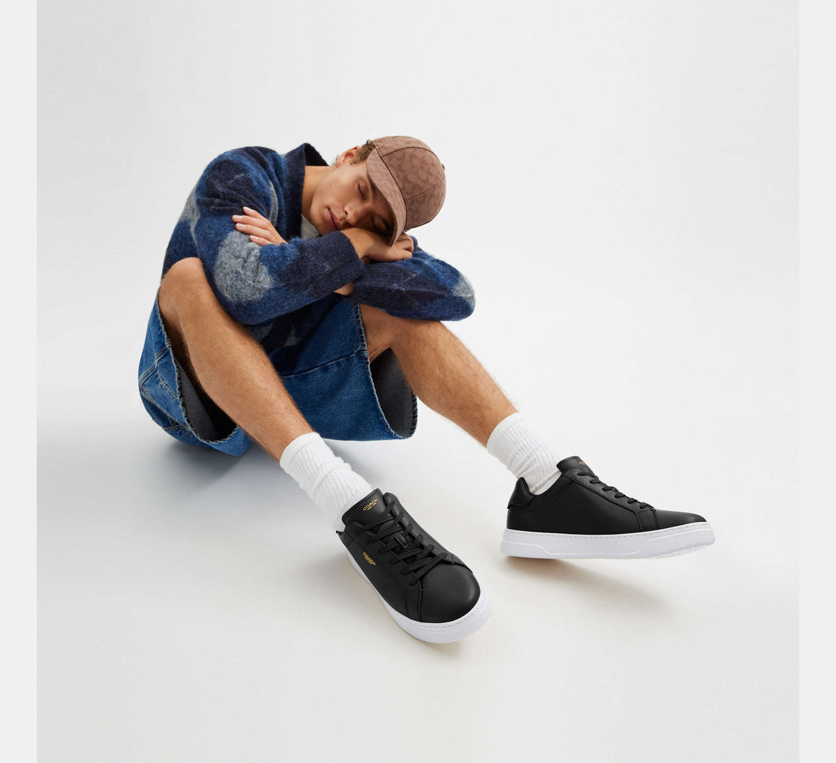 Coach Men's High Line Sneaker - Black