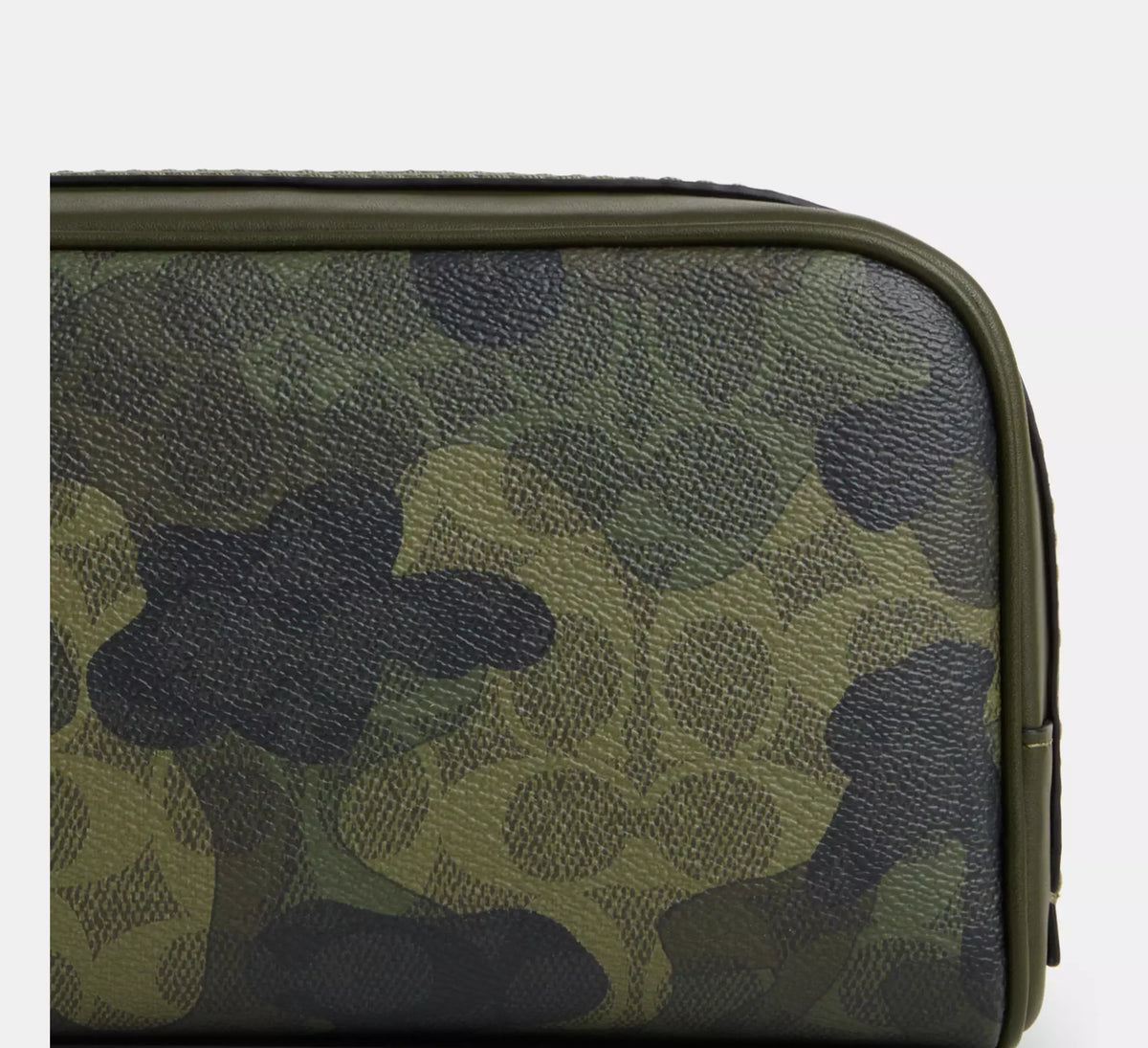 Coach Small Travel Kit In Signature Camo Print  -  Gunmetal/Dark Shamrock Multi