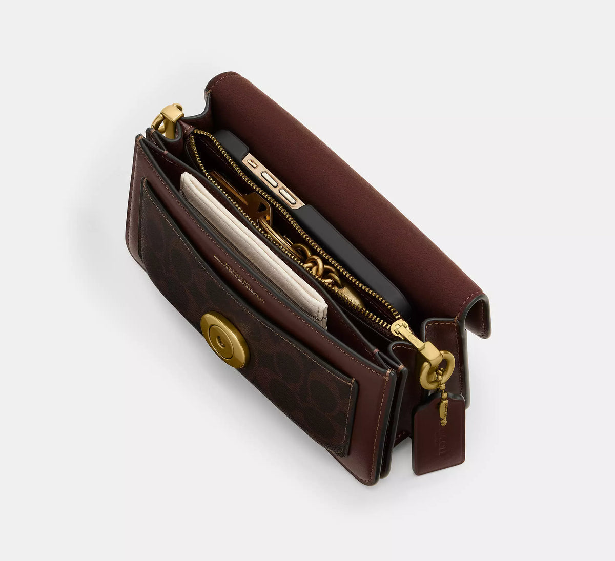Coach Tabby Shoulder Bag 20 In Signature  - Brass/Maple