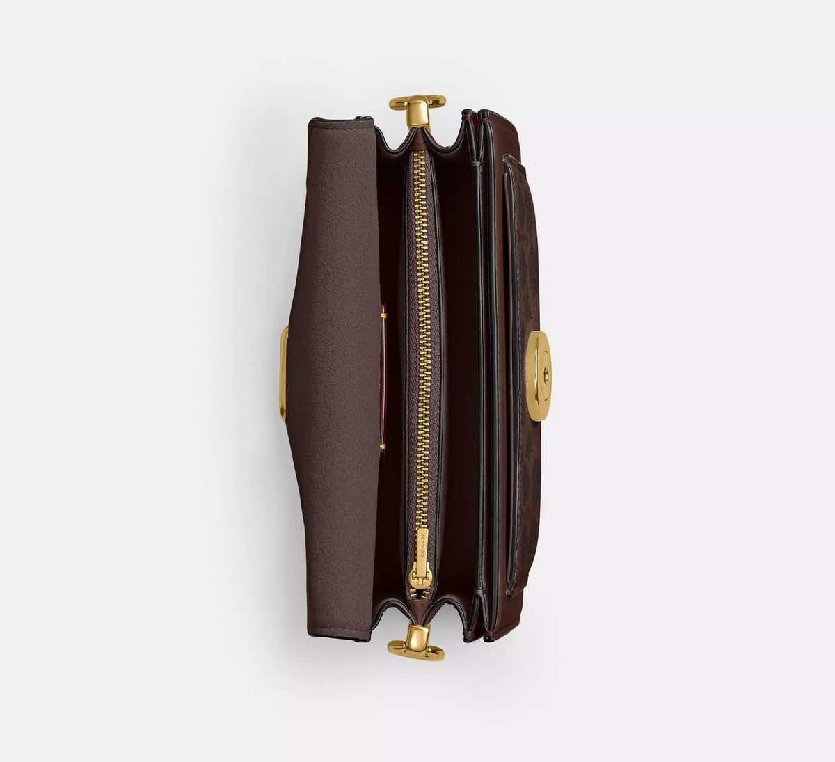 Coach Tabby Shoulder Bag 20 In Signature  - Brass/Maple