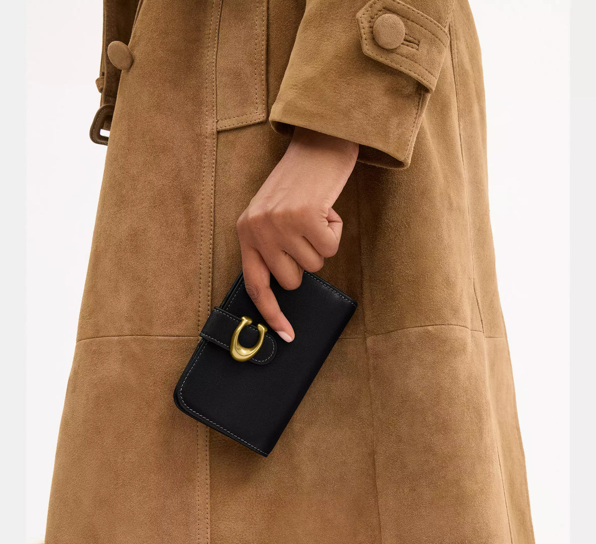 Coach Tabby Wallet  -   Brass/Black